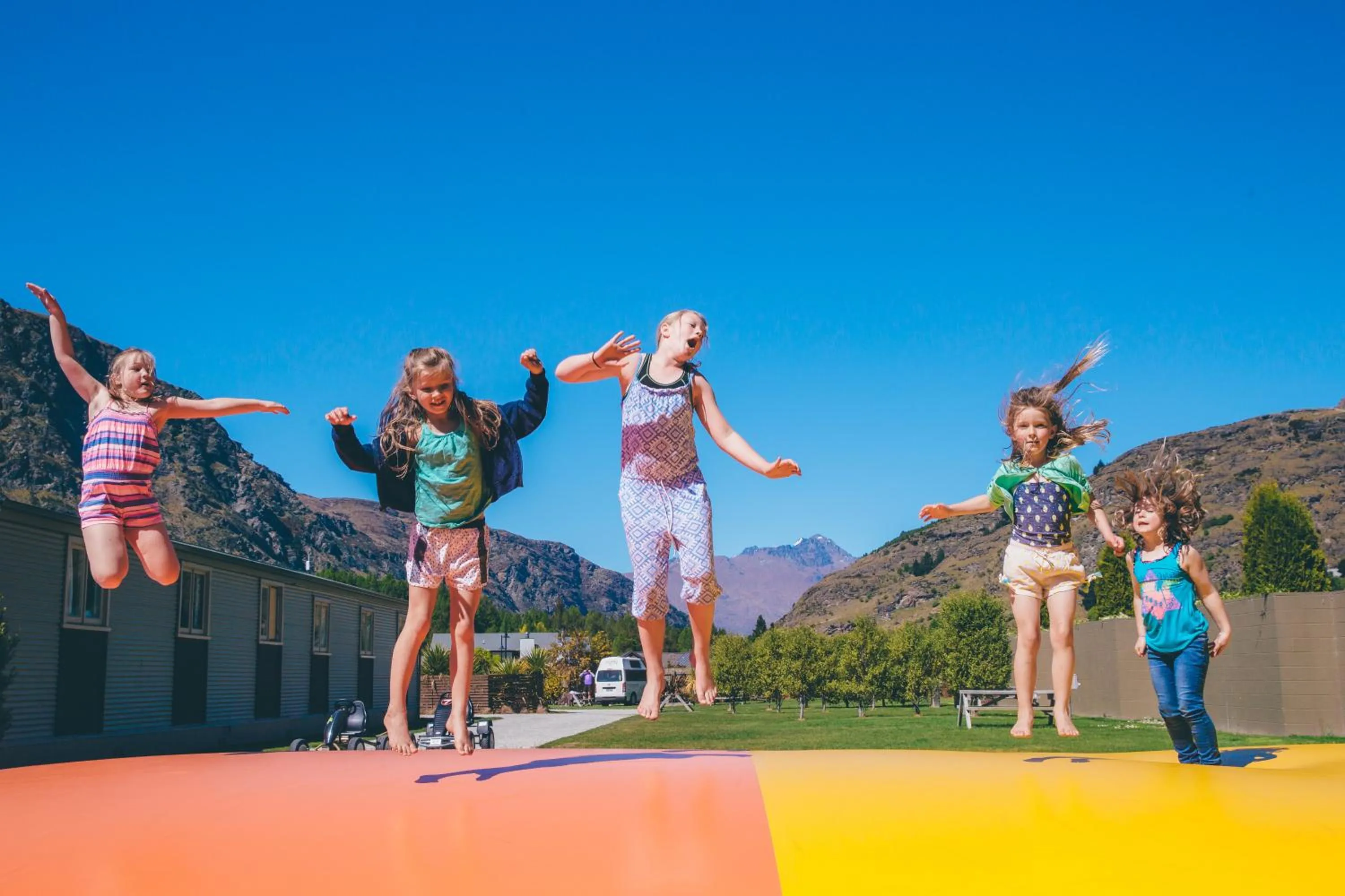 Children play ground in Queenstown Top 10 Holiday Park
