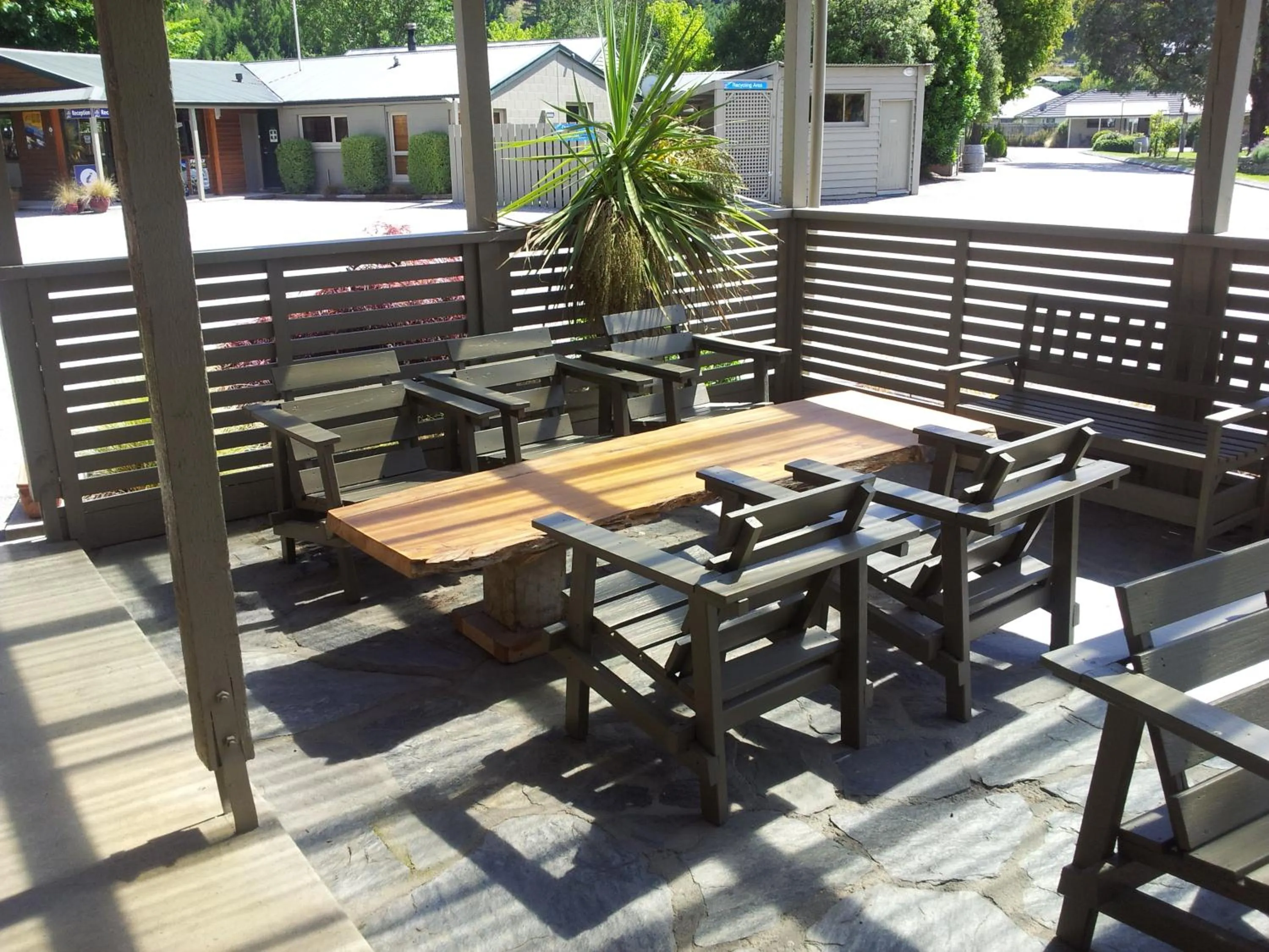 Patio in Queenstown Top 10 Holiday Park