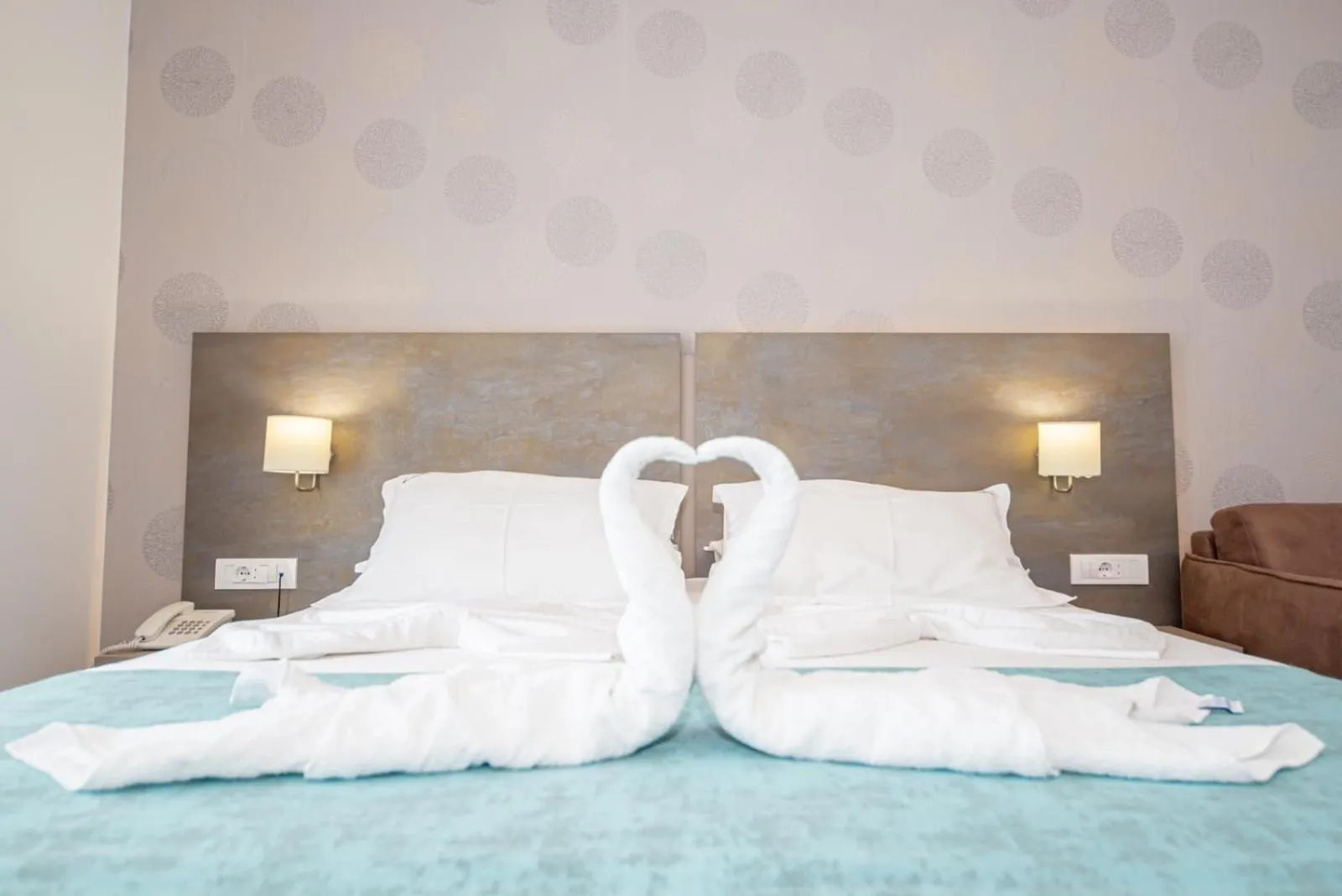 Bed in B&B Amfora