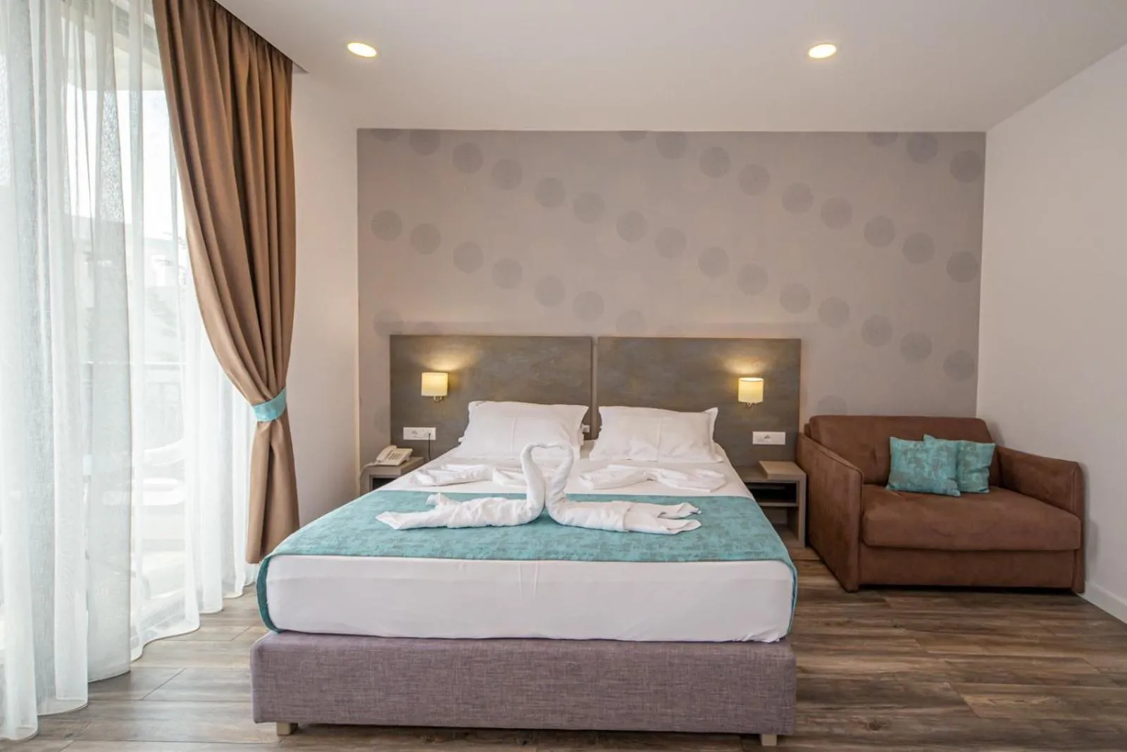 Bed in B&B Amfora
