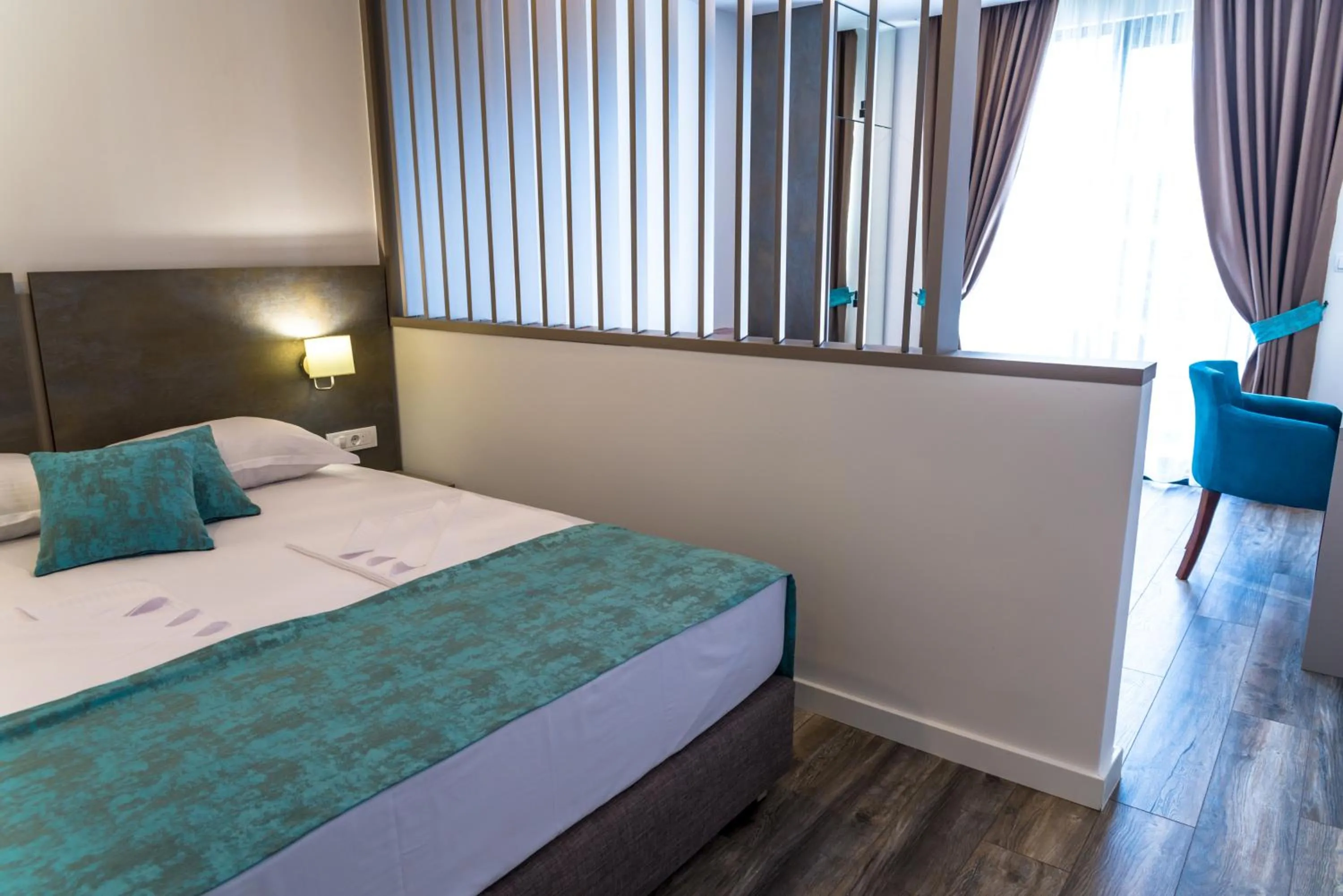 Bed in B&B Amfora