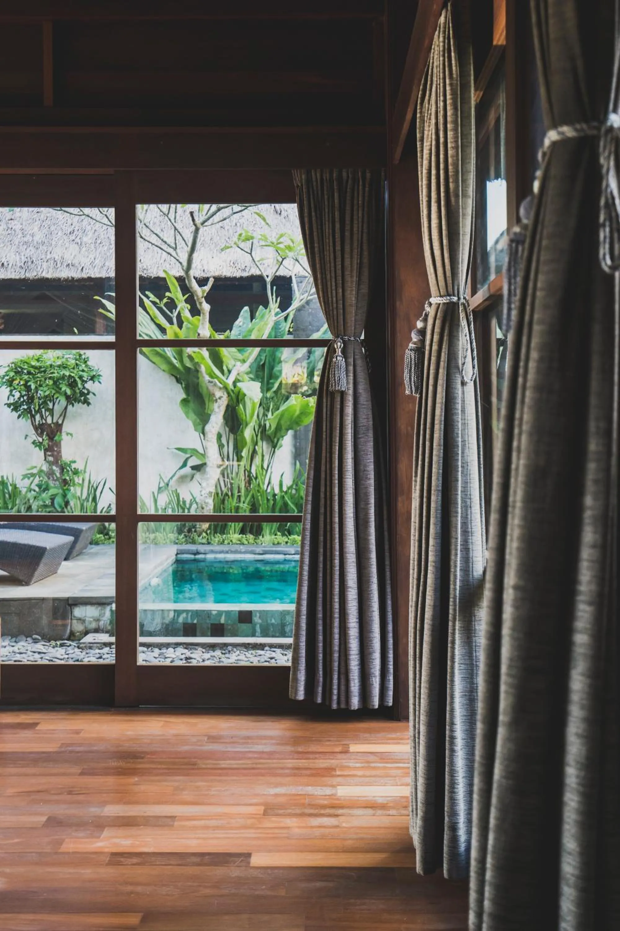 Pool view in Luwak Estate