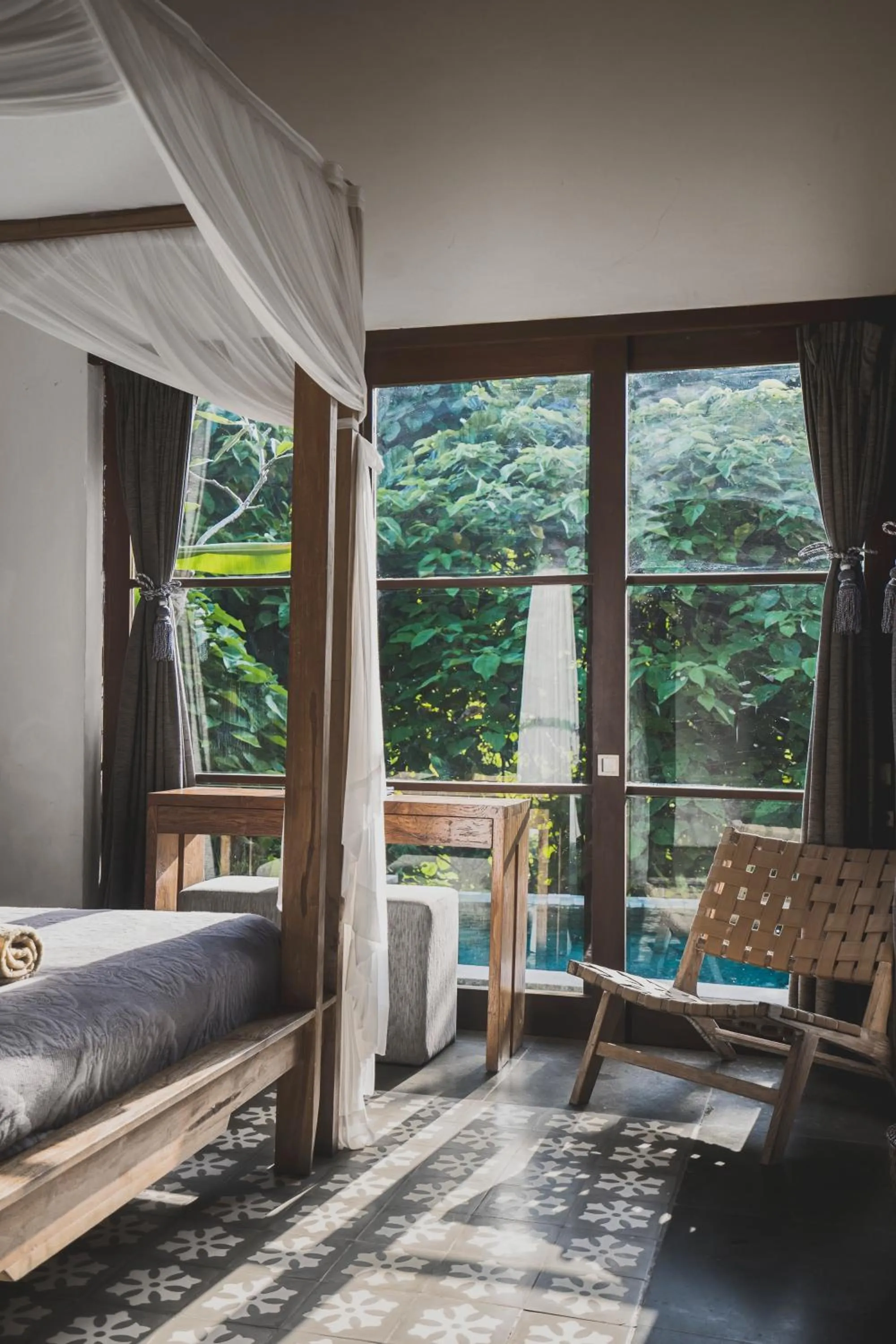 Pool view in Luwak Estate