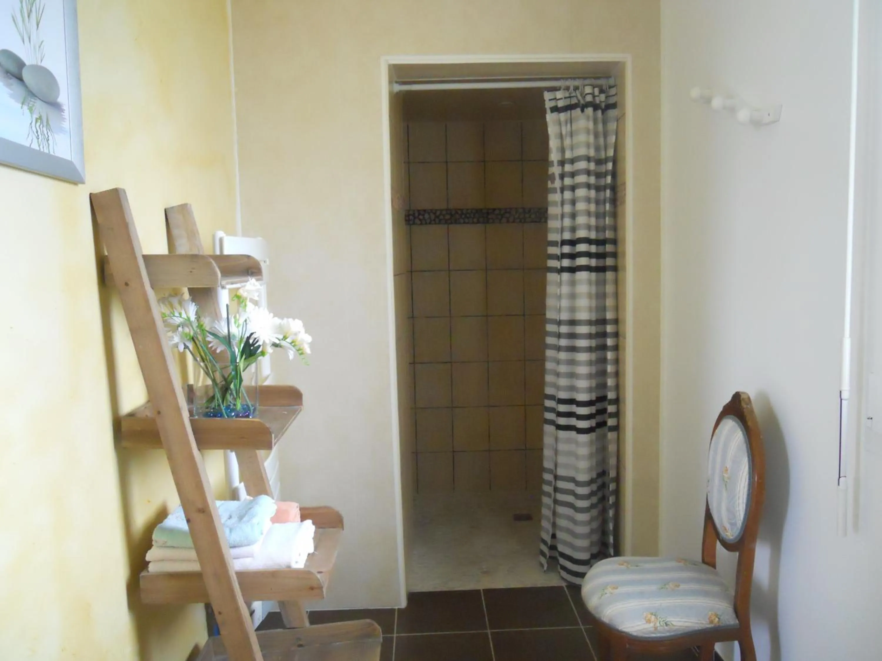 Shower in Chambres d'Hôtes La Ferme du Bout de la Ville