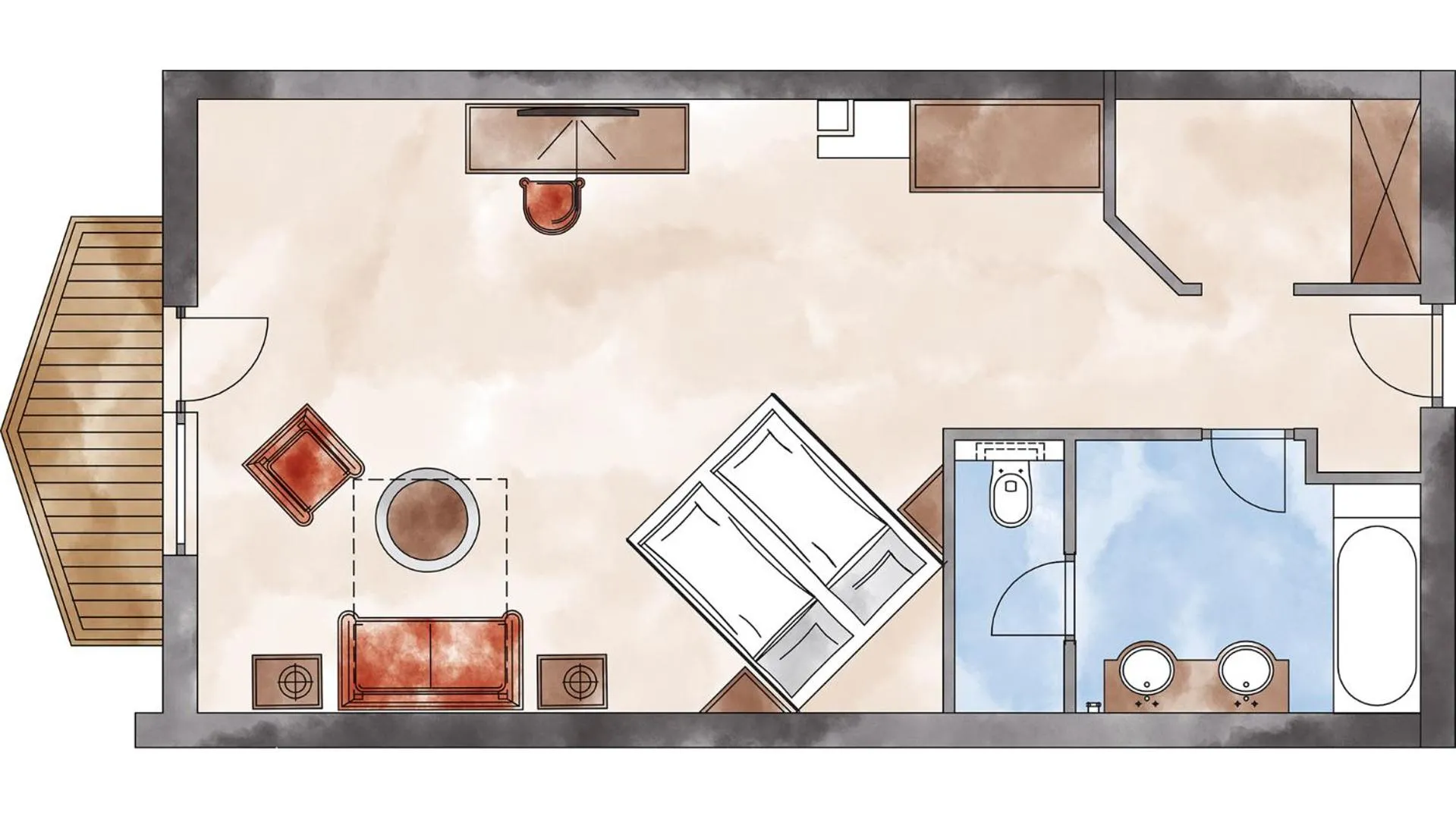 Floor plan in Adler Inn Tyrol Mountain Resort SUPERIOR