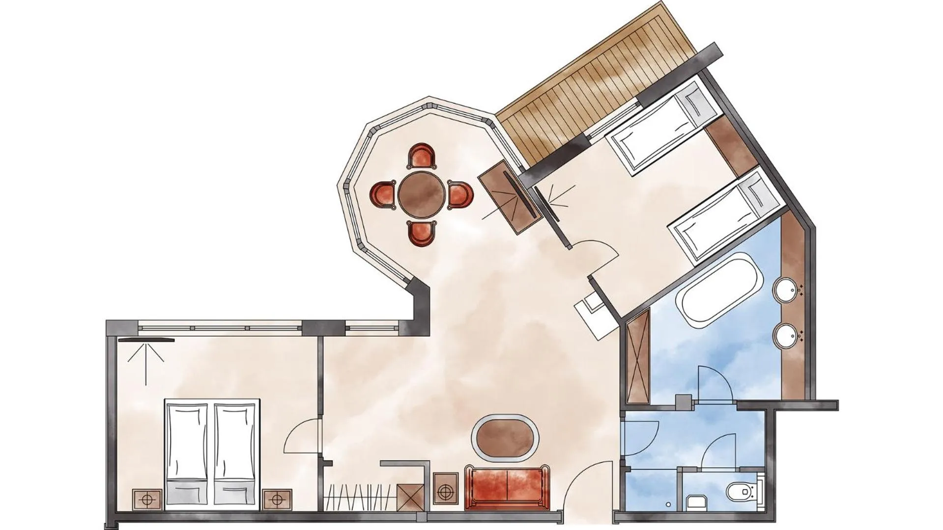 Floor plan in Adler Inn Tyrol Mountain Resort SUPERIOR