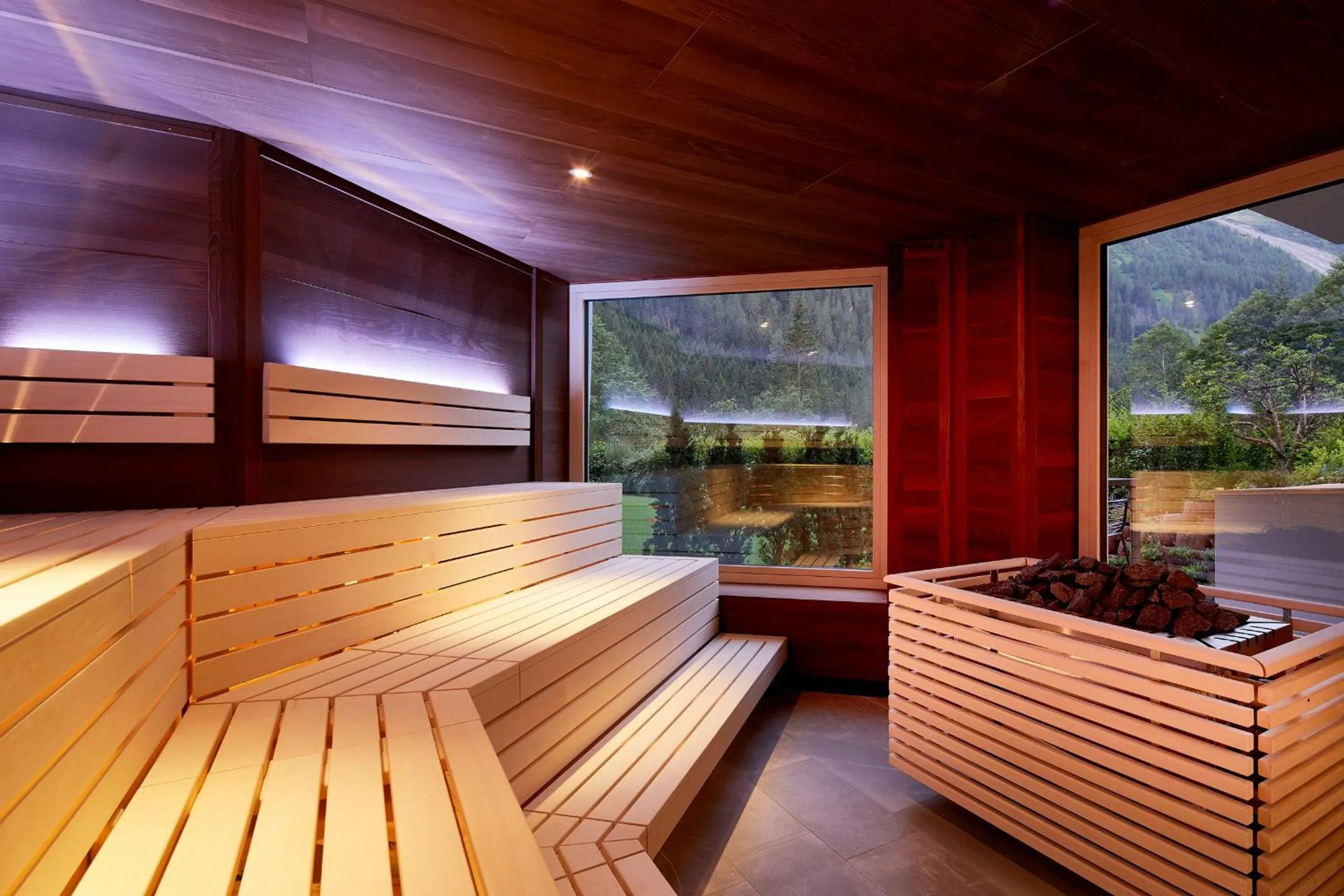 Sauna in Adler Inn Tyrol Mountain Resort SUPERIOR