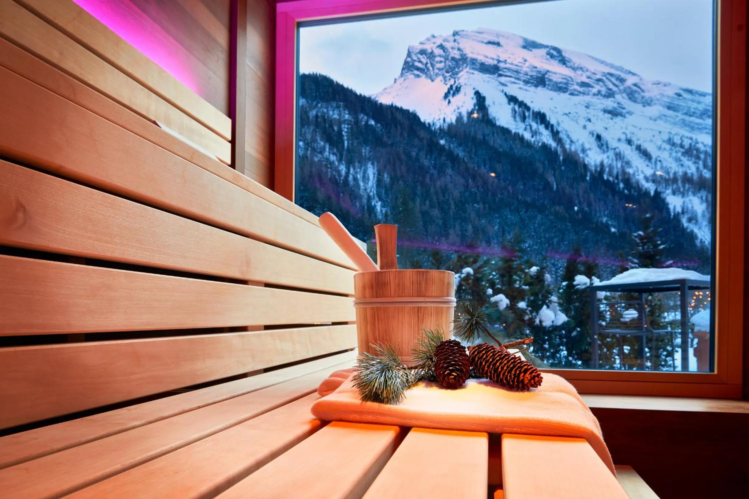 Sauna in Adler Inn Tyrol Mountain Resort SUPERIOR