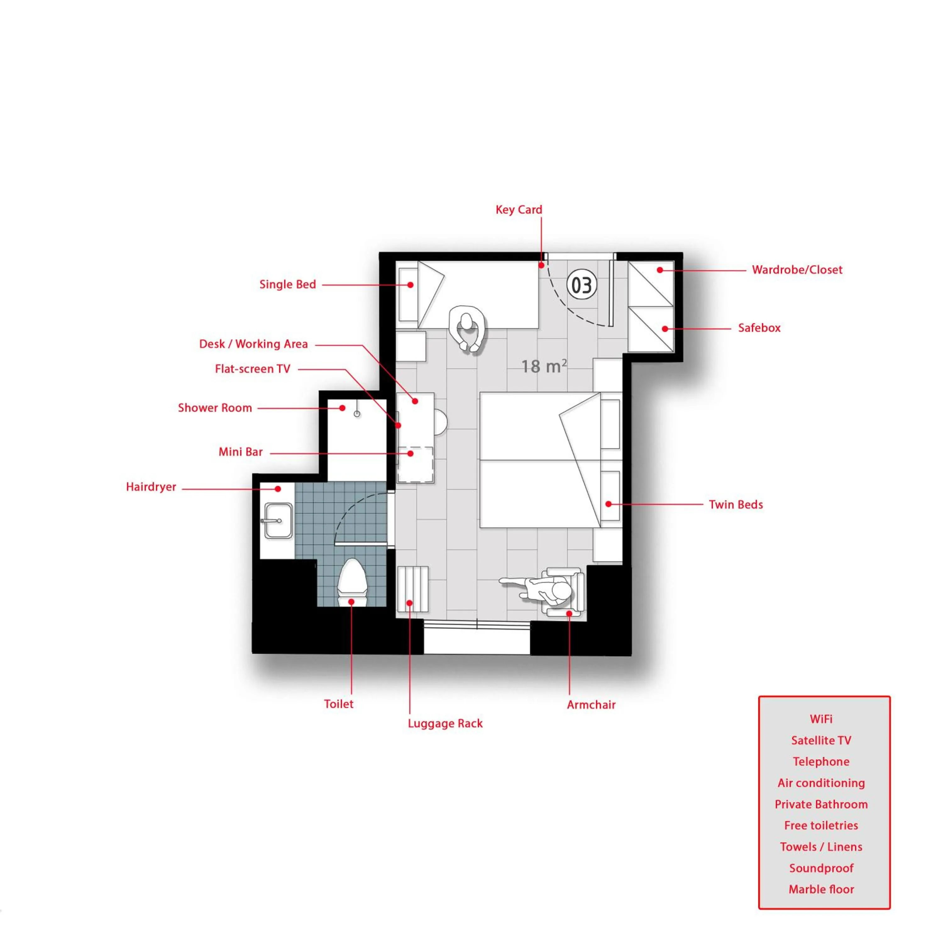 Photo of the whole room in Chios City Inn