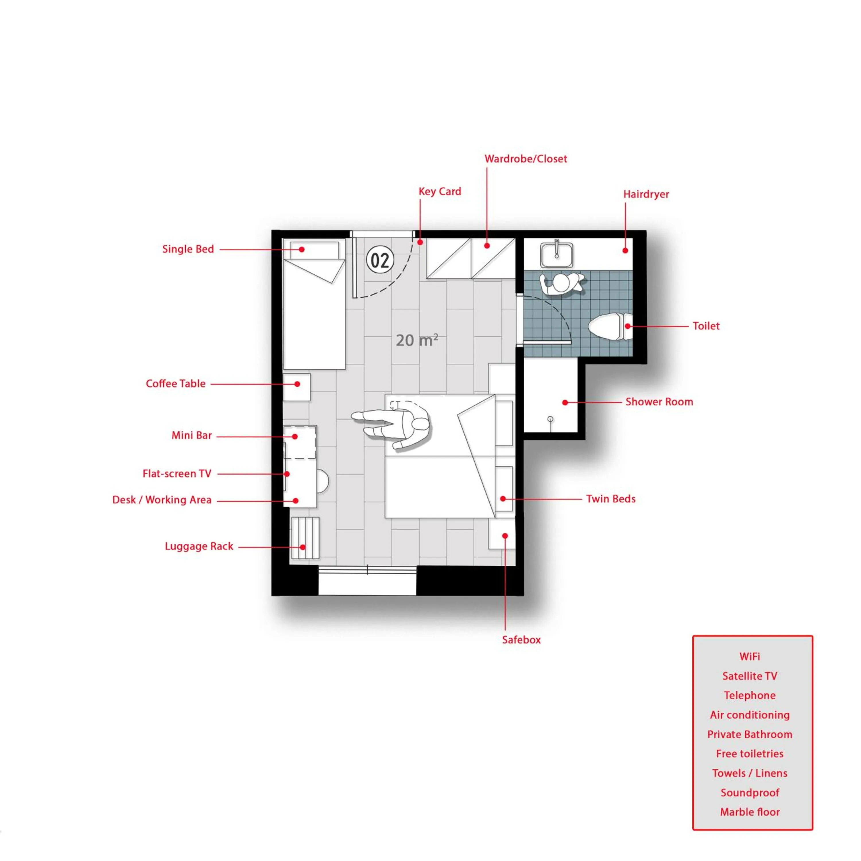 Photo of the whole room in Chios City Inn