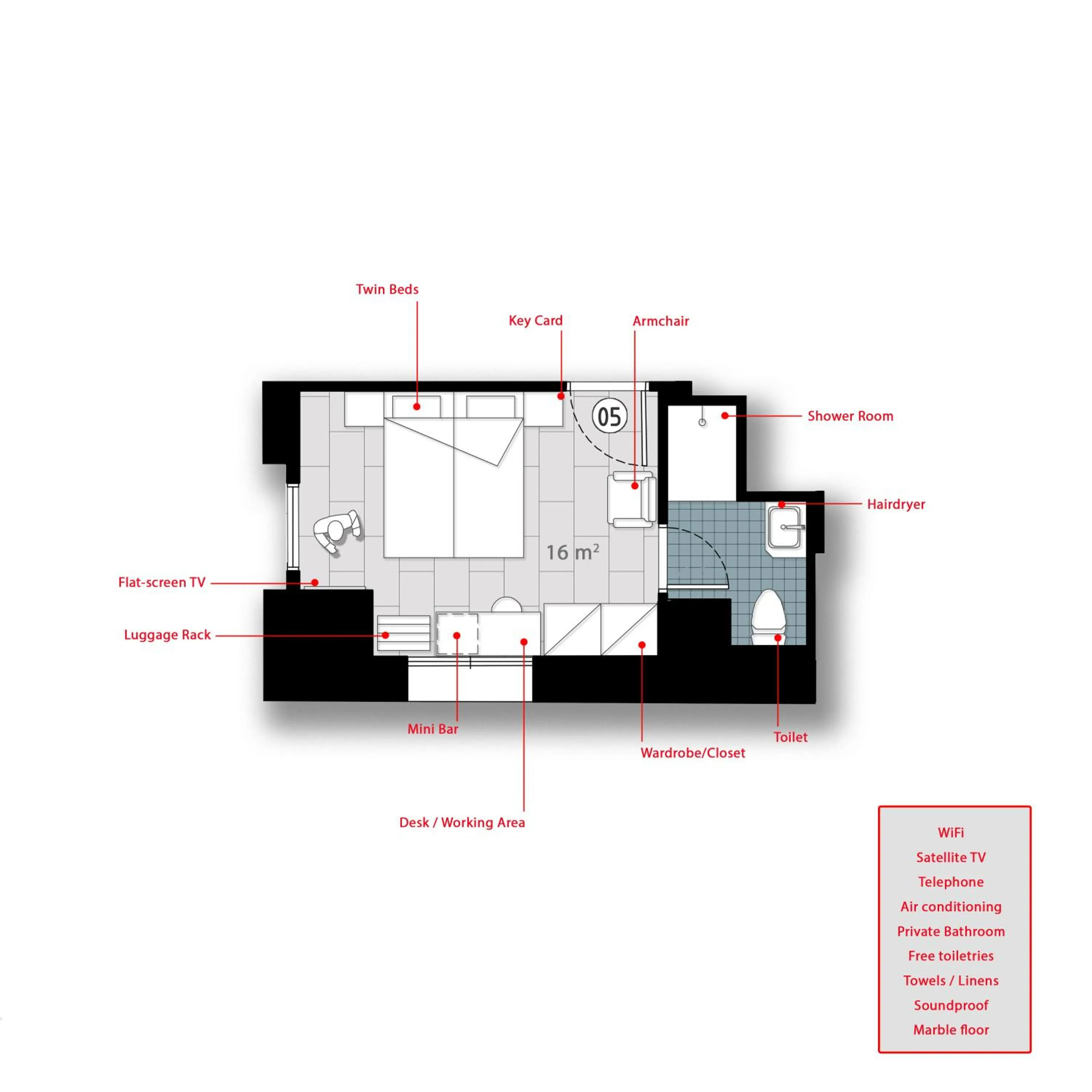 Photo of the whole room in Chios City Inn