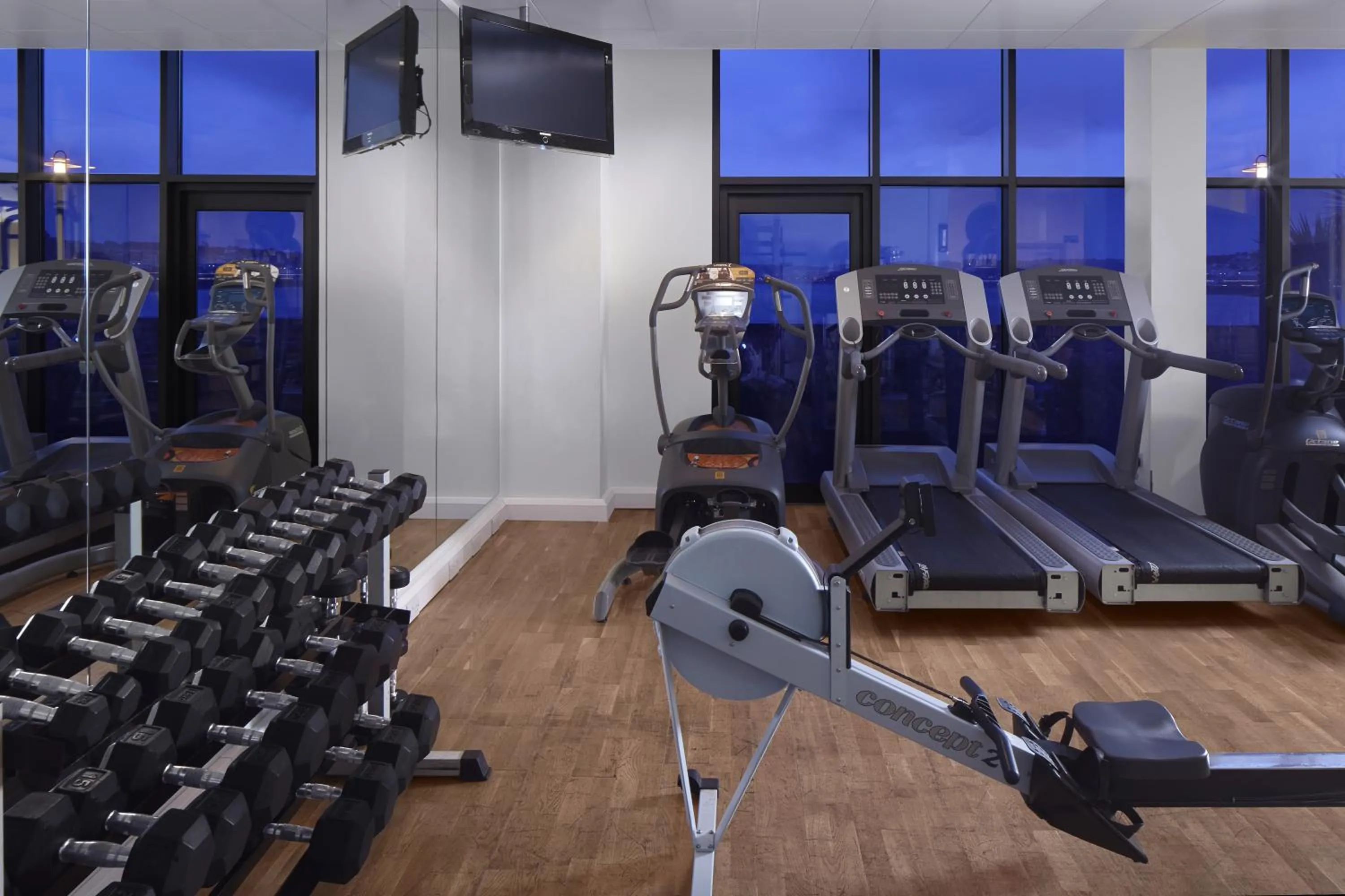 Fitness centre/facilities in Radisson Blu Waterfront Hotel, Jersey