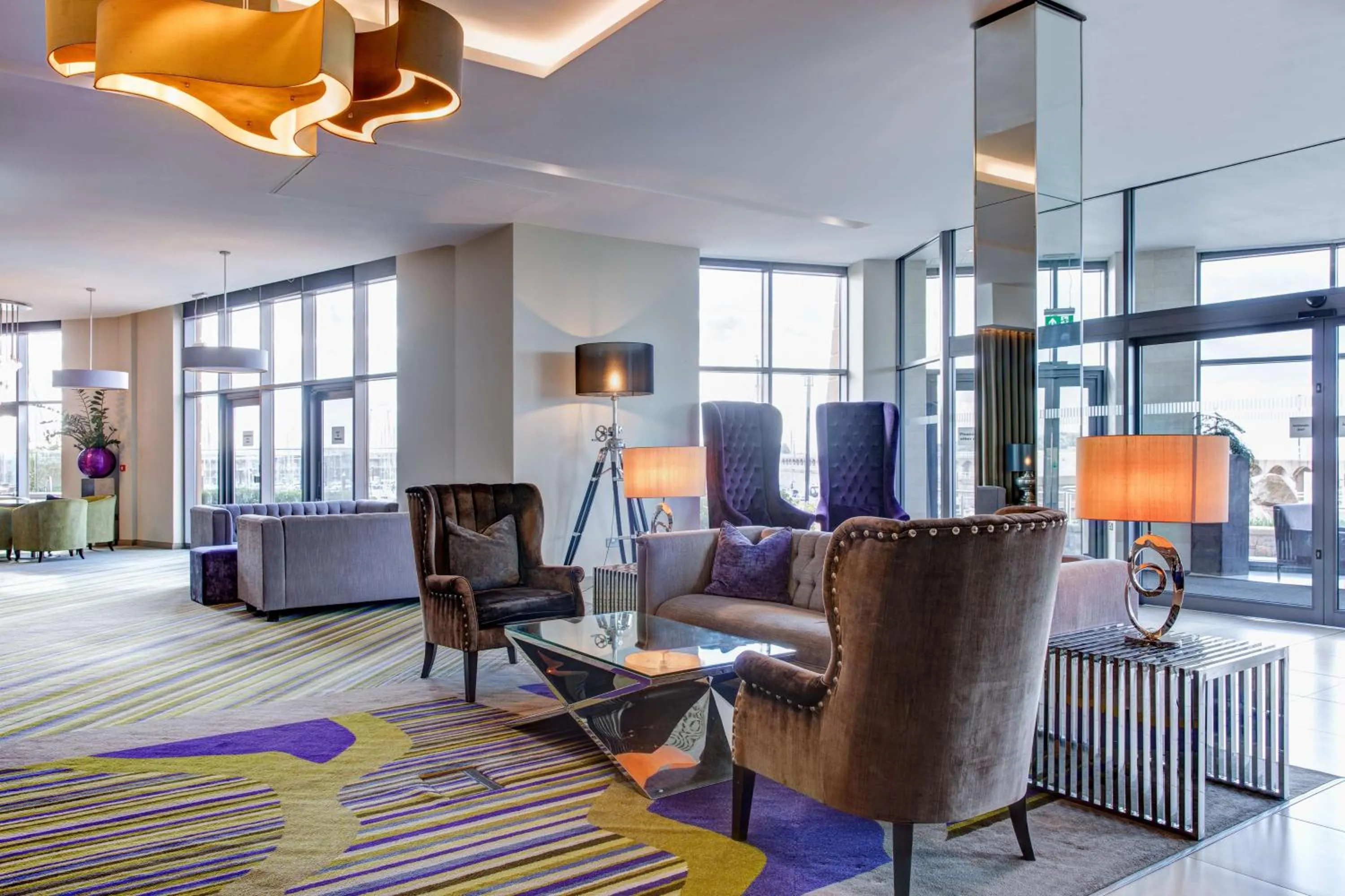 Lobby or reception in Radisson Blu Waterfront Hotel, Jersey