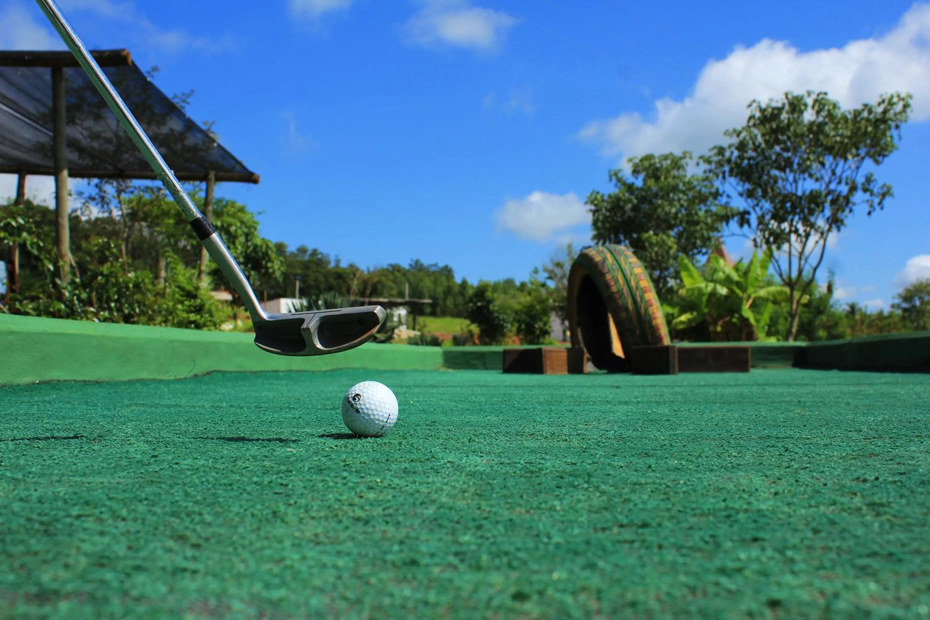 Minigolf in Recanto Alvorada Eco Resort
