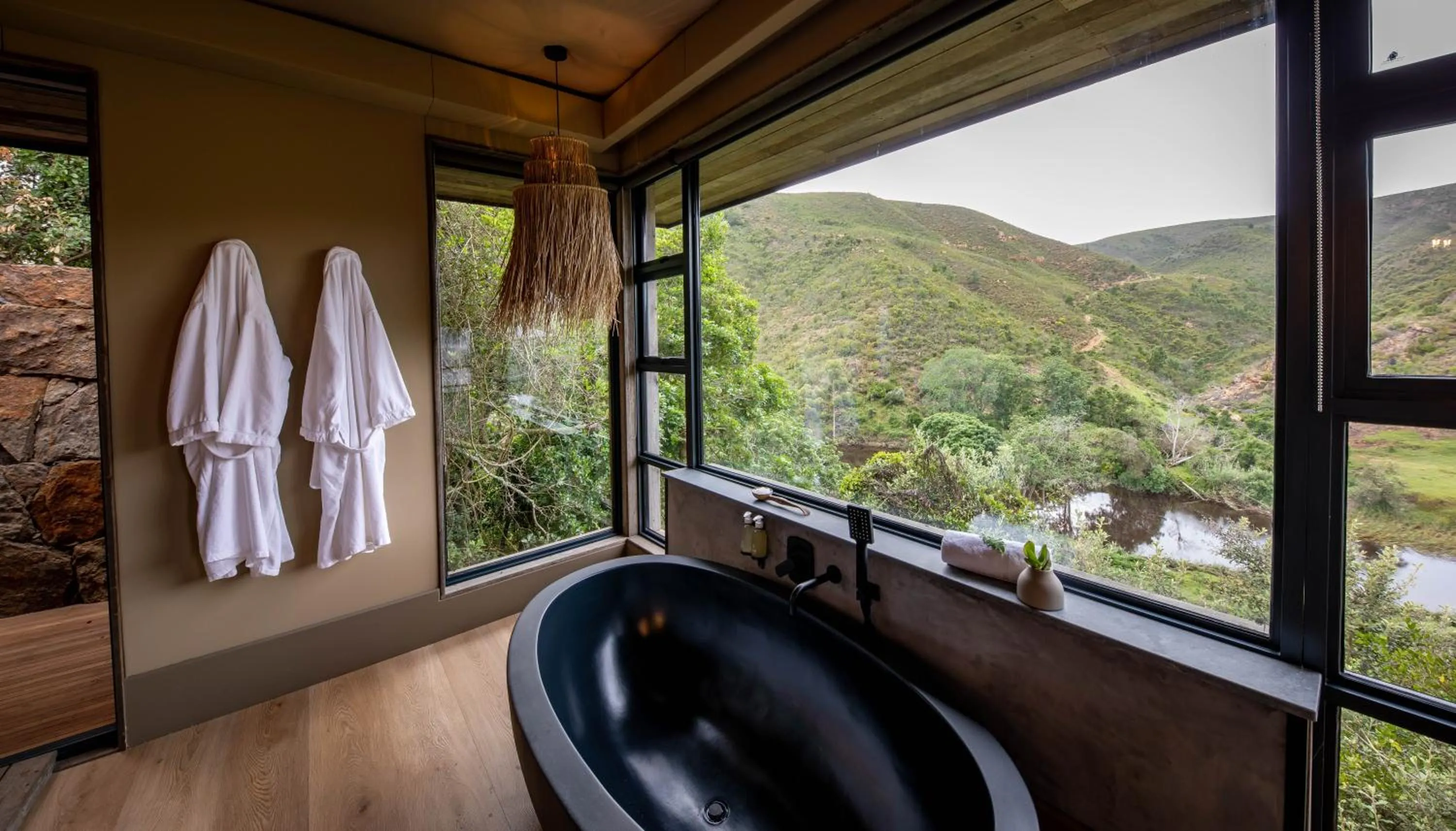 Bathroom in Botlierskop Tented Lodge