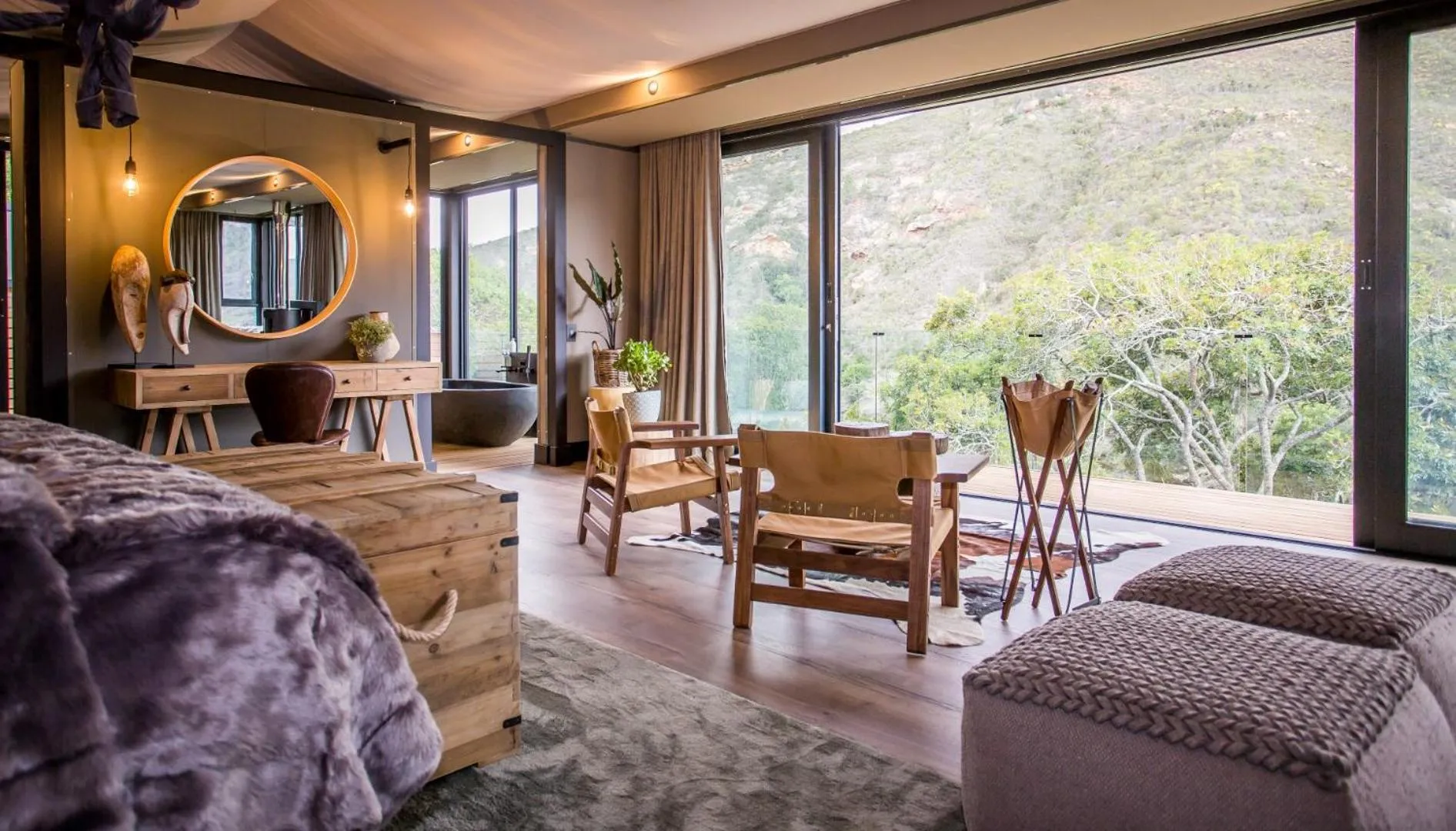 Decorative detail in Botlierskop Tented Lodge