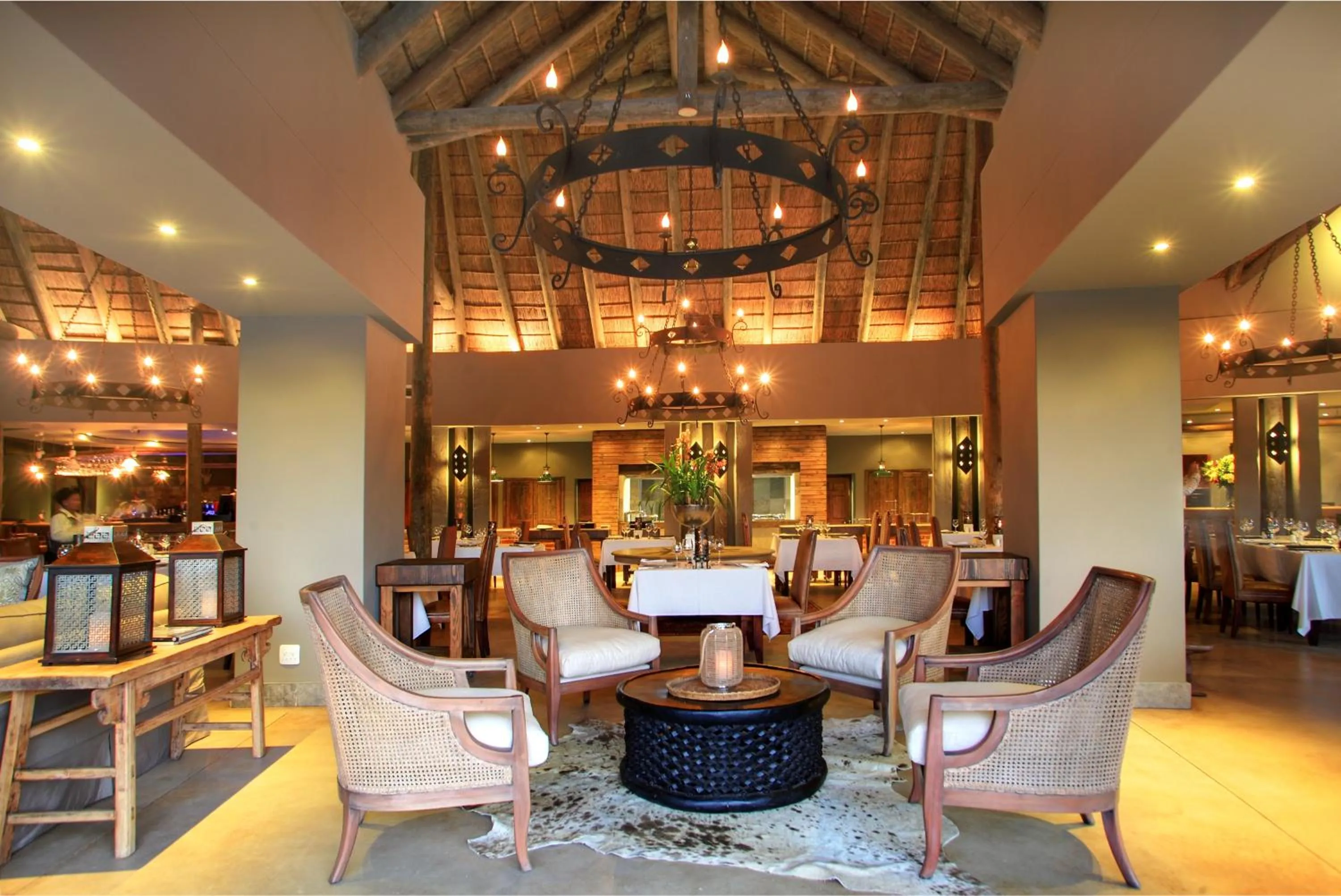 Lounge or bar in Botlierskop Tented Lodge
