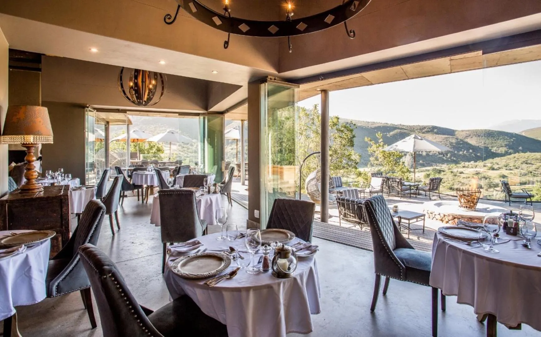 Restaurant/places to eat in Botlierskop Tented Lodge