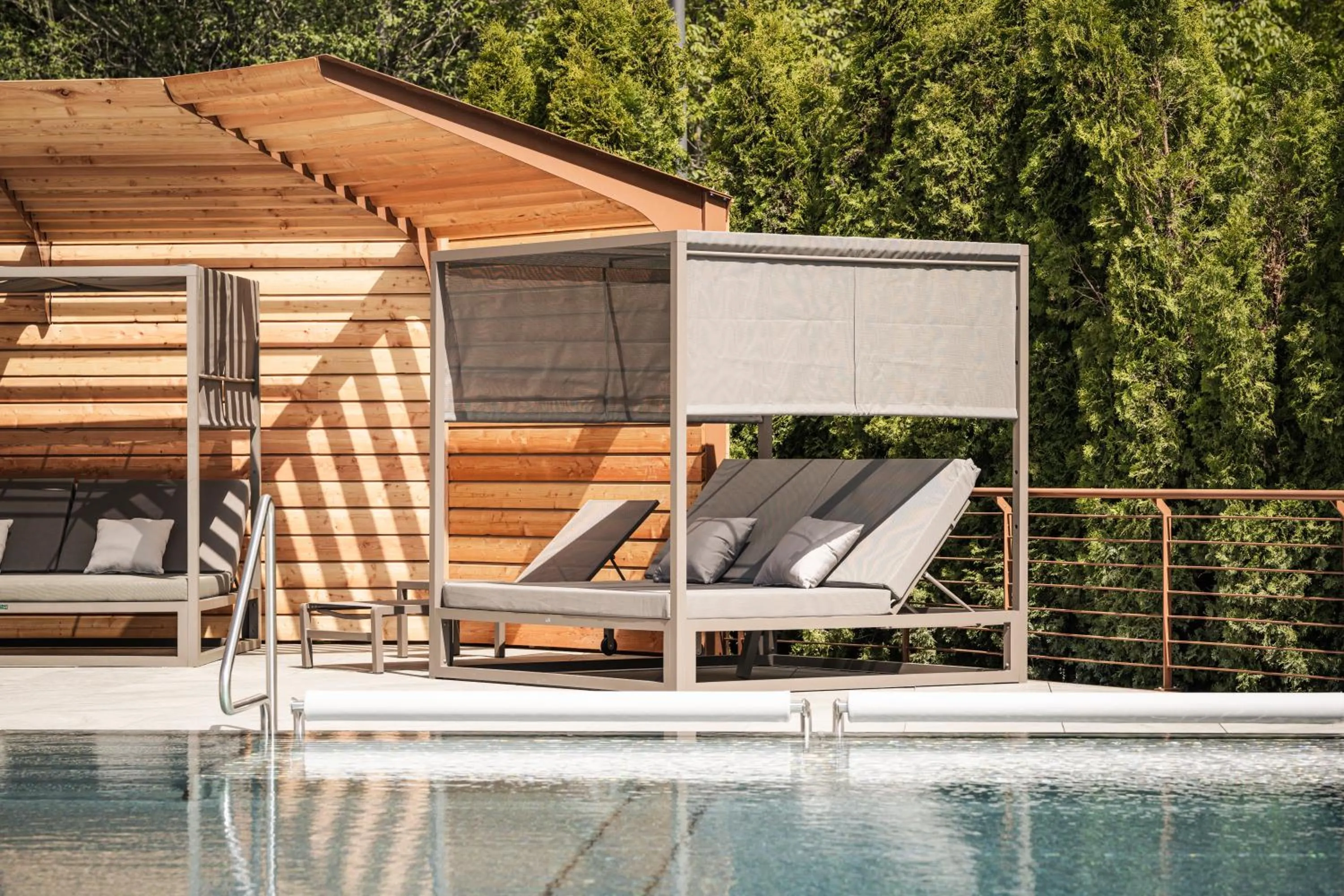 Pool view in Hotel Gasserhof