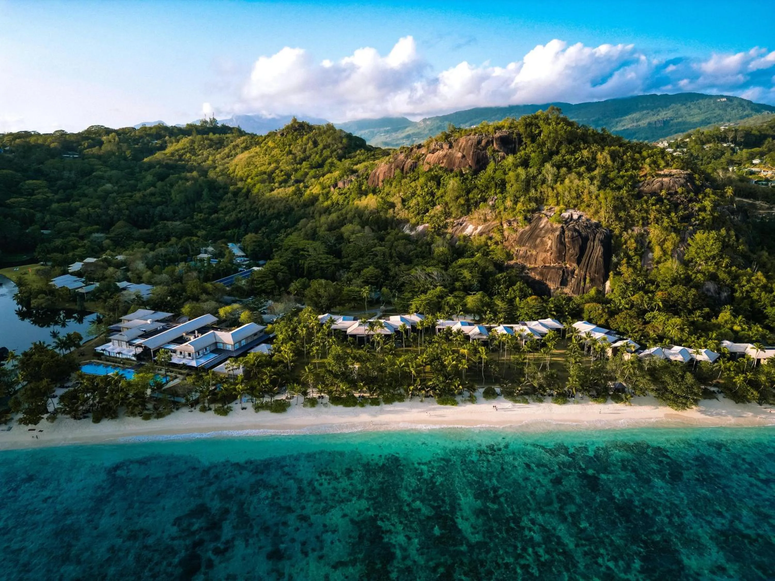 Beach in Kempinski Seychelles Resort