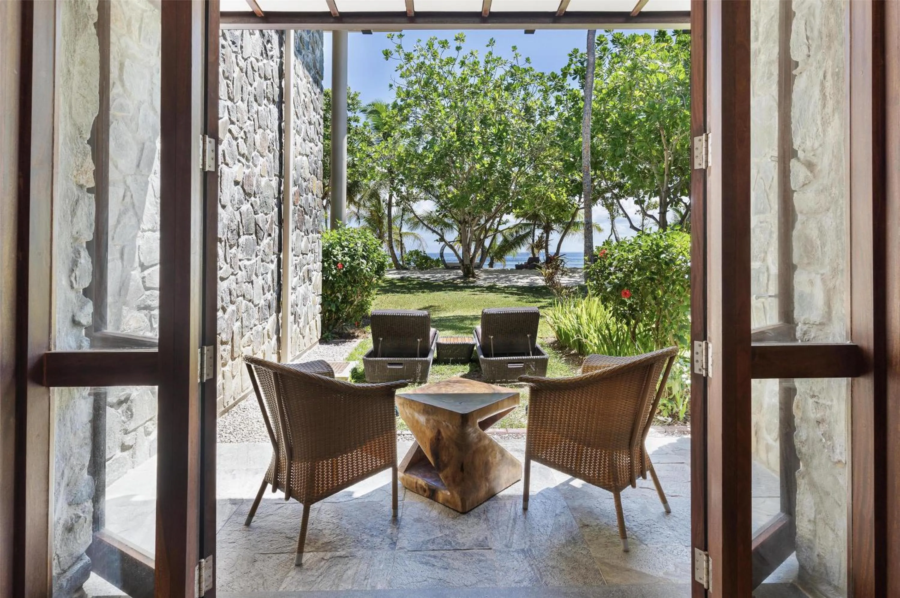 Bedroom in Kempinski Seychelles Resort