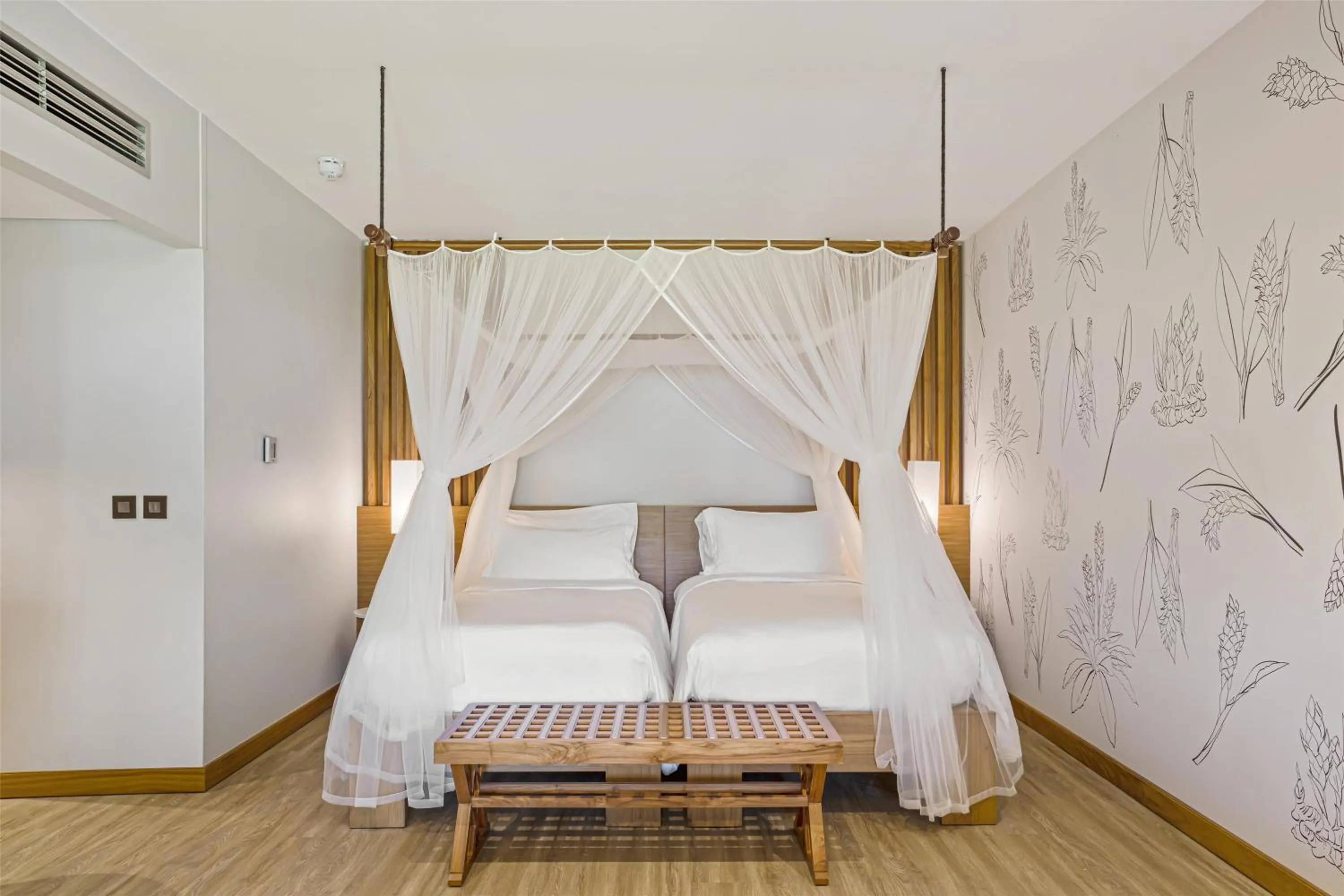 Bedroom, Bed in Kempinski Seychelles Resort