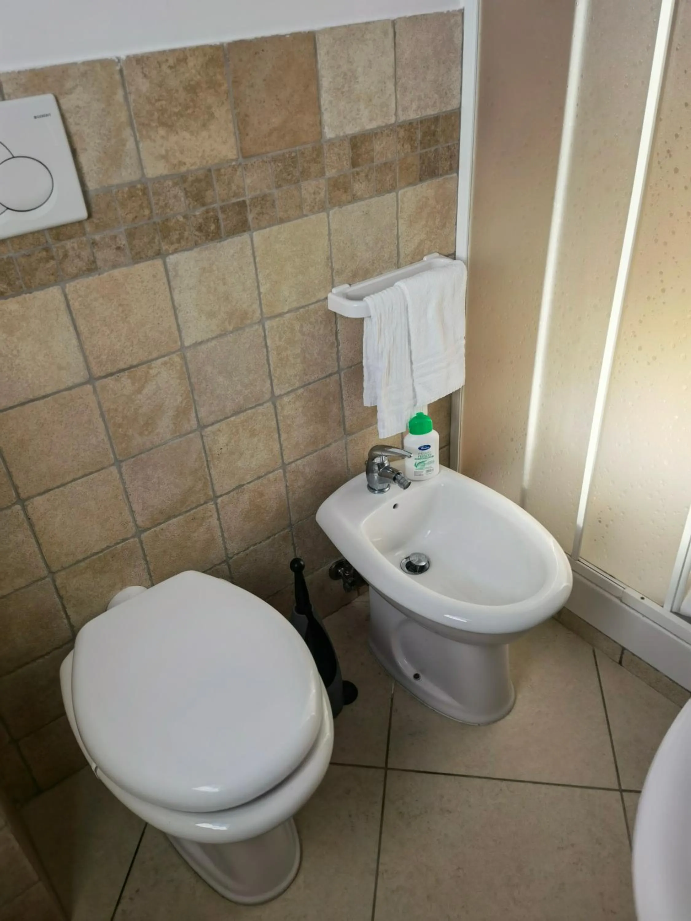 Toilet in Fiumicino Inn Airport