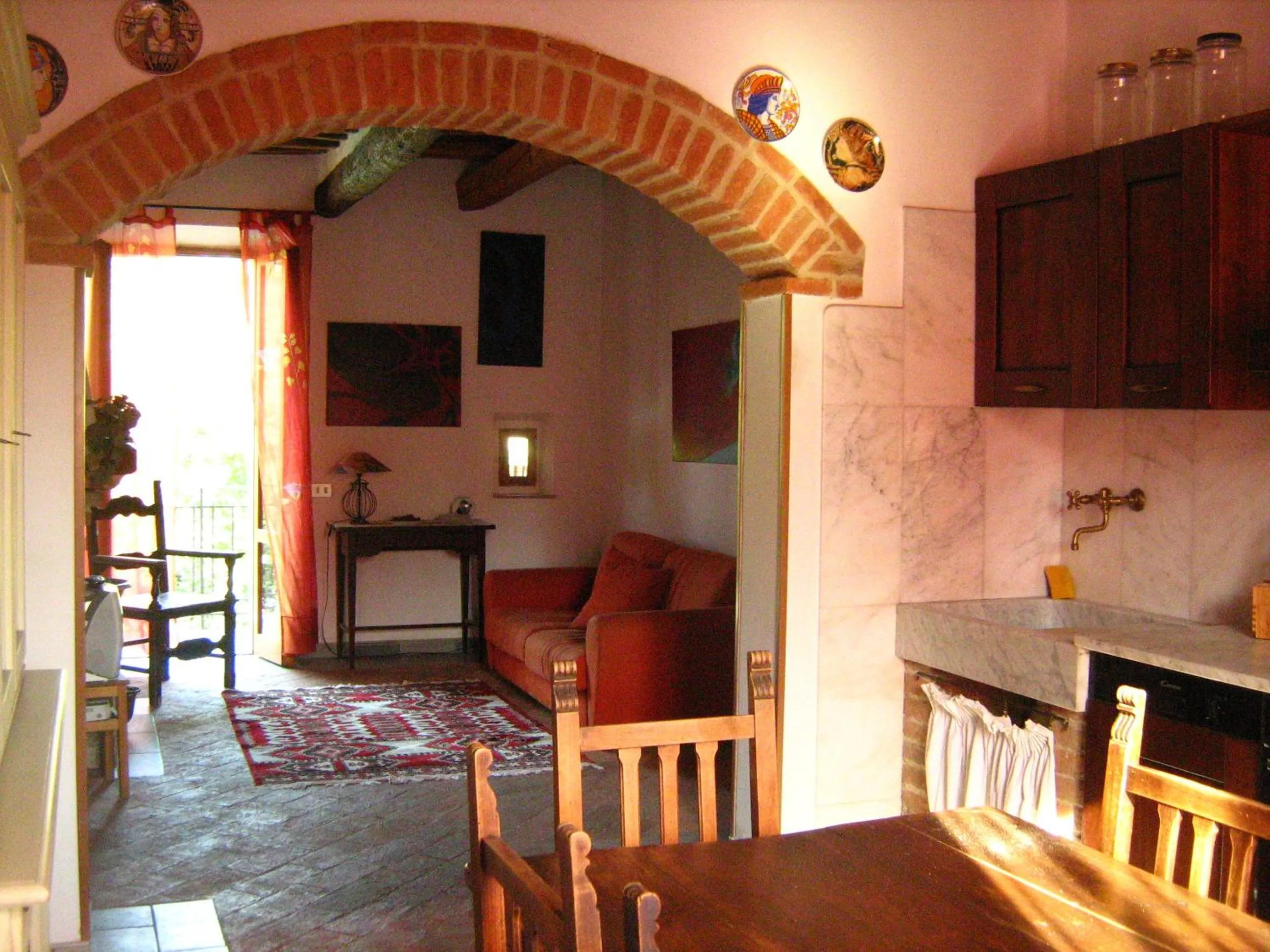 Dining area in La Francigena
