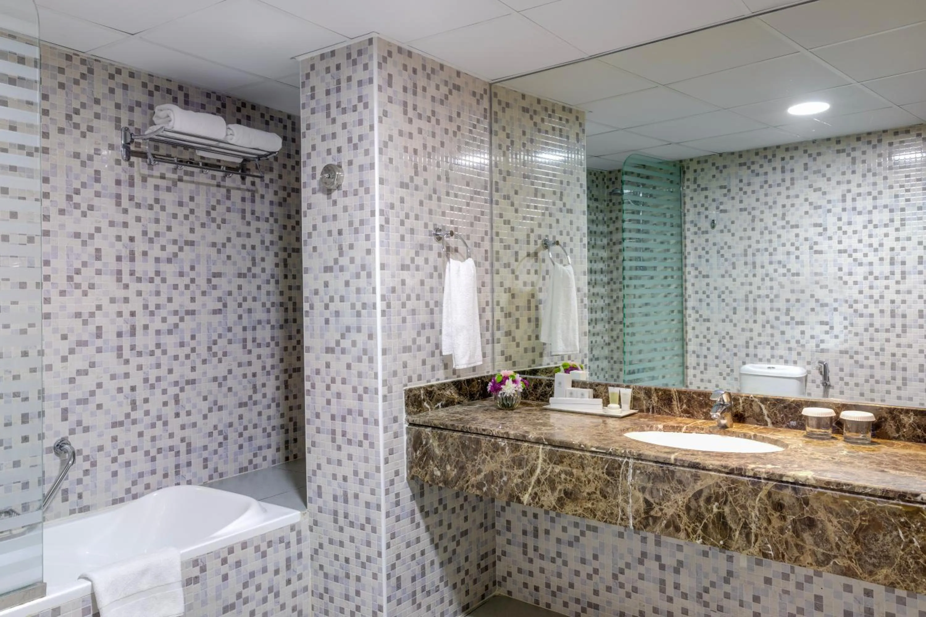 Shower in Dream City Hotel Apartments LLC