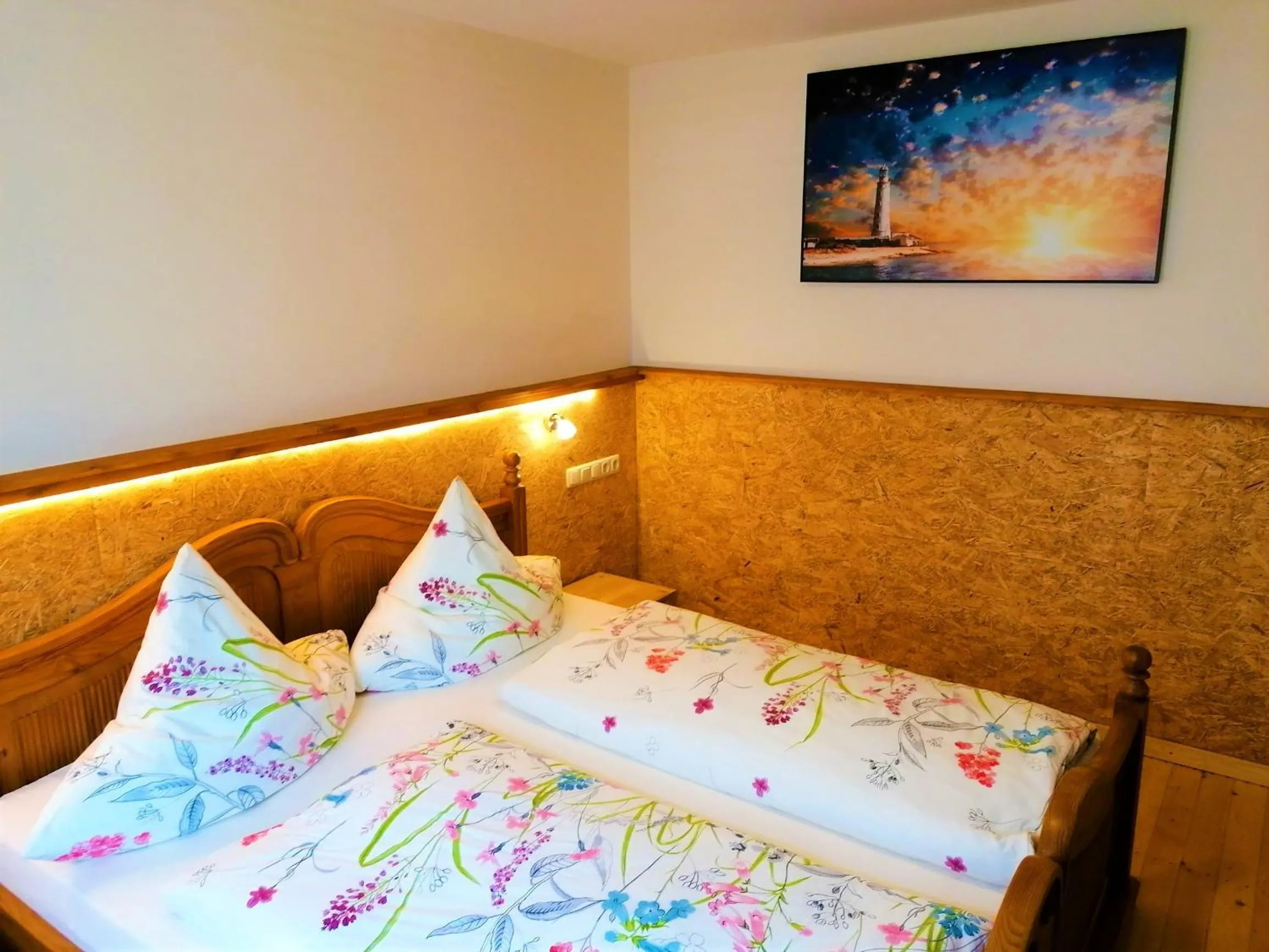 Bedroom, Bed in Pension Weinig