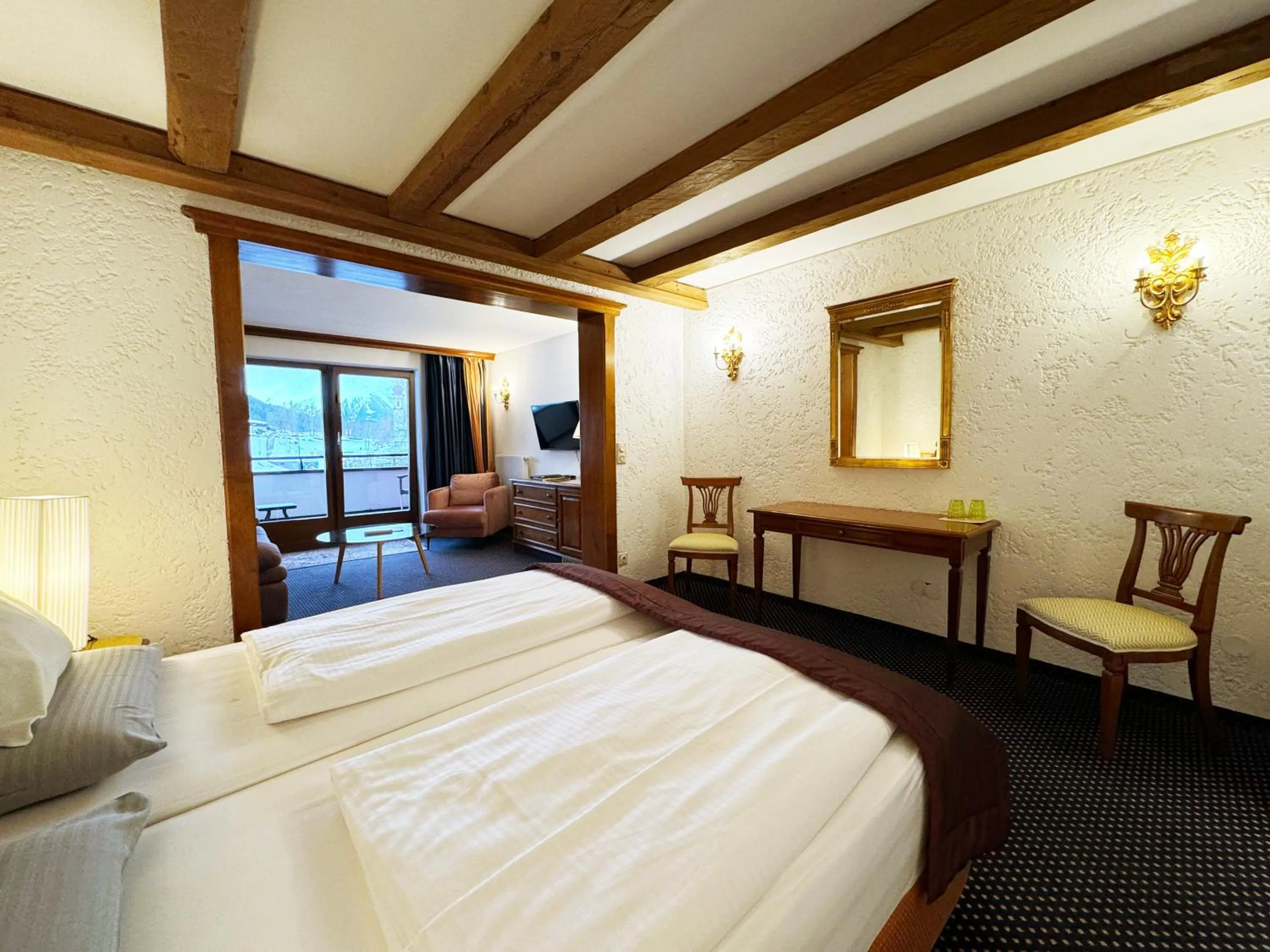 Bed in Hotel Hocheder