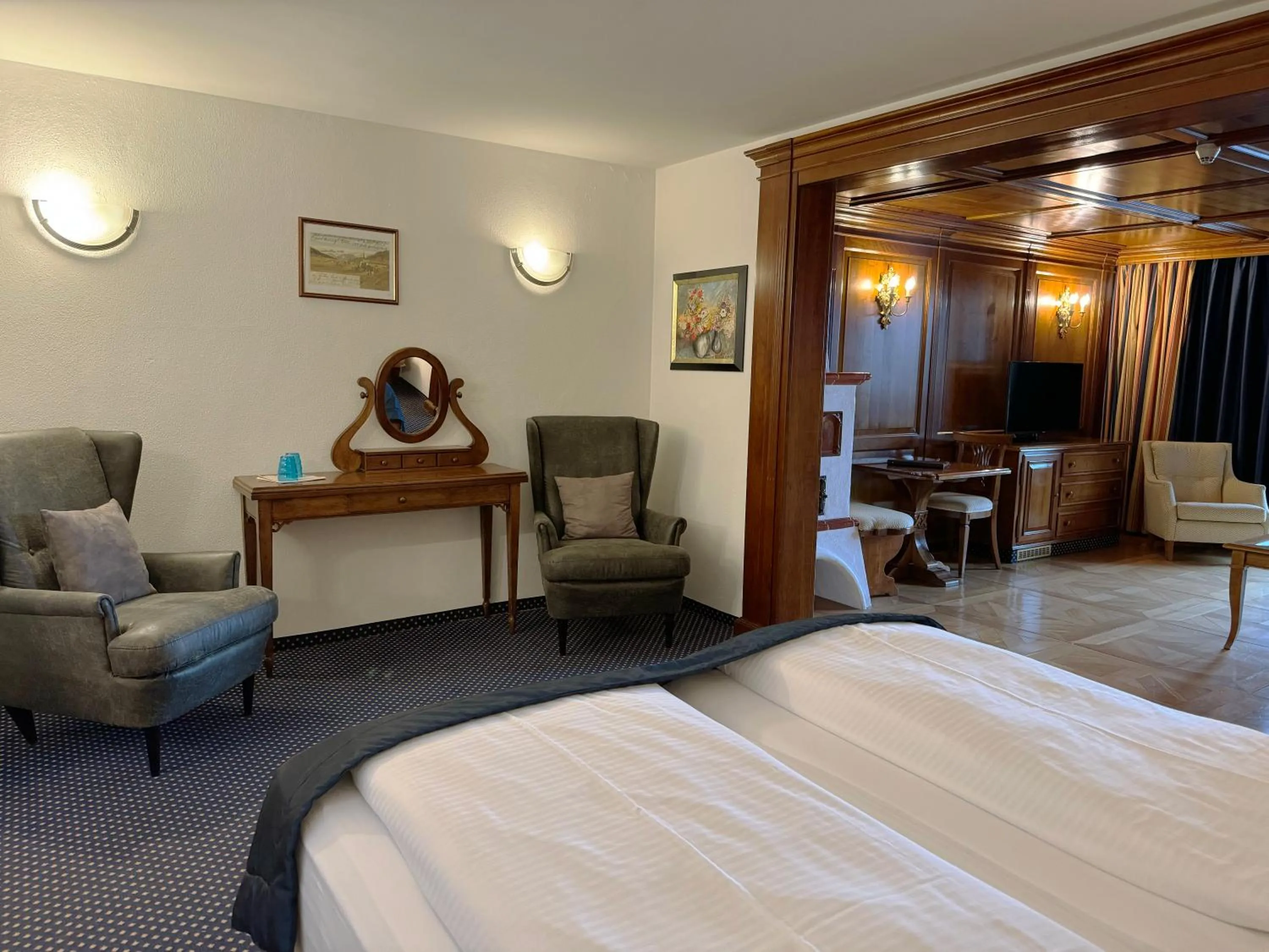 Bed in Hotel Hocheder