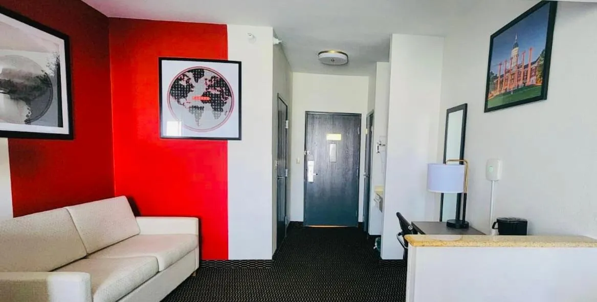 Living room in Ramada by Wyndham Columbia