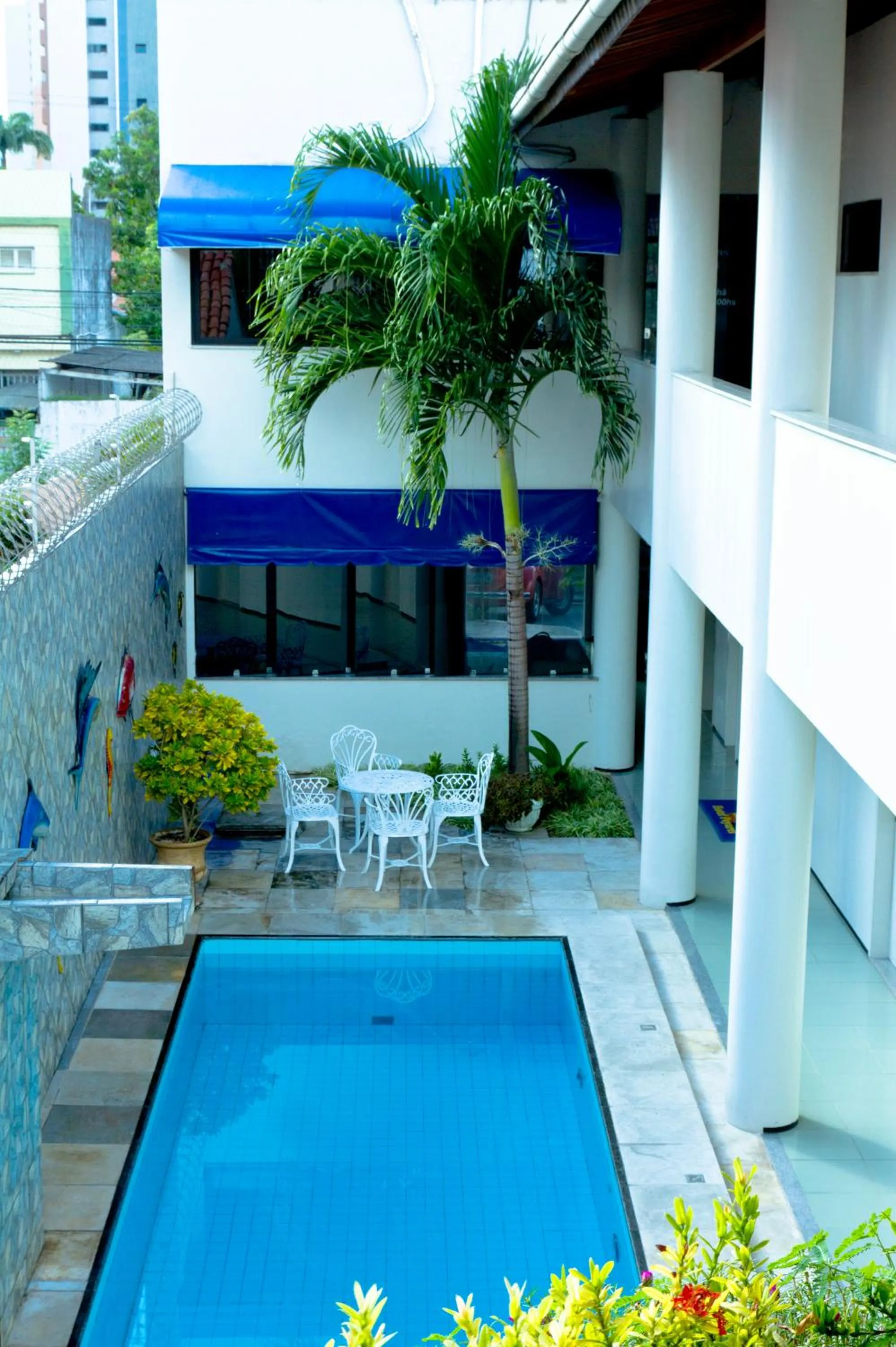 Pool view in Hotel Poyares