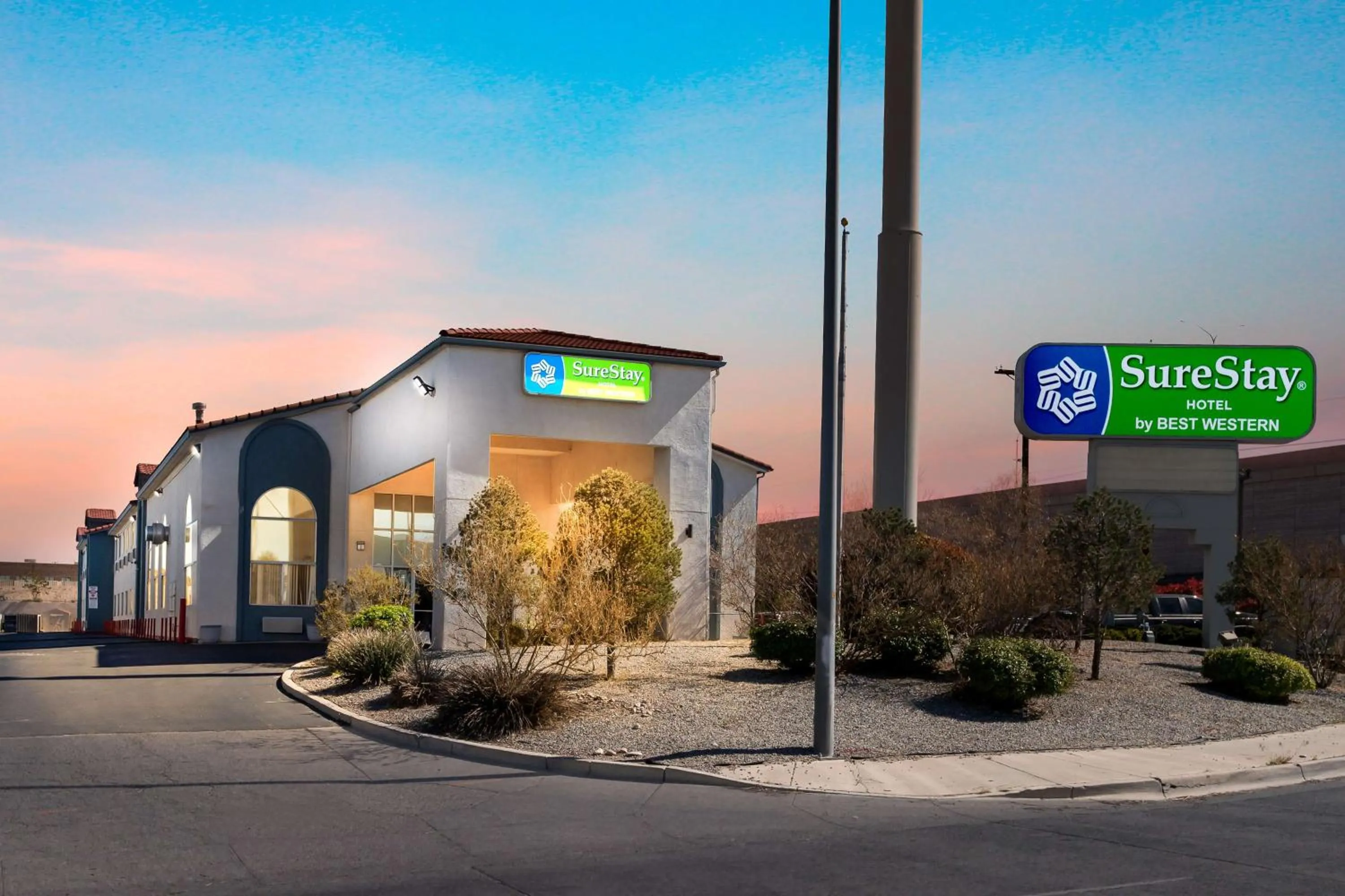 Property building in SureStay Hotel by Best Western Albuquerque Midtown