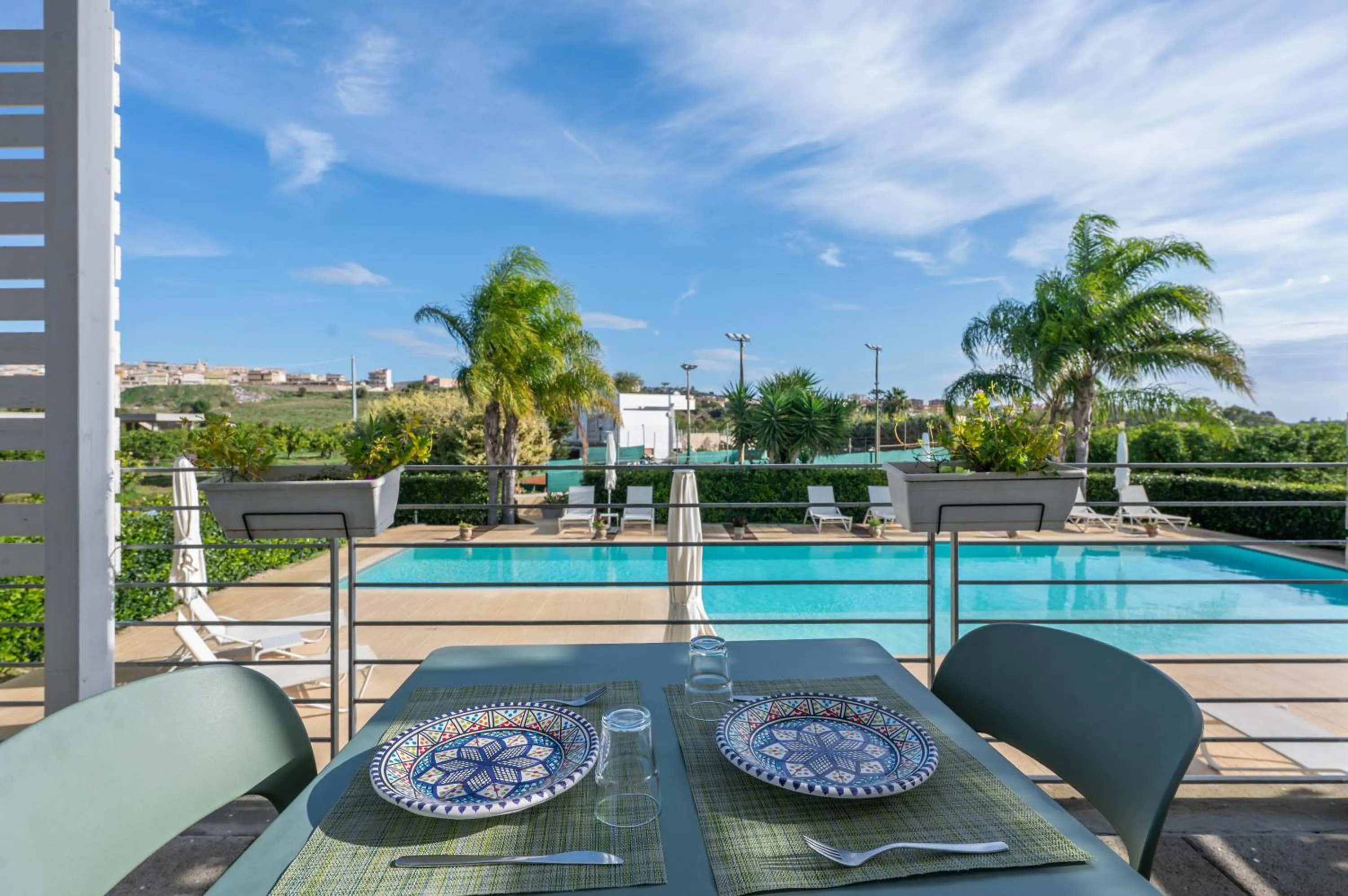 Balcony/Terrace in Villa Landolina