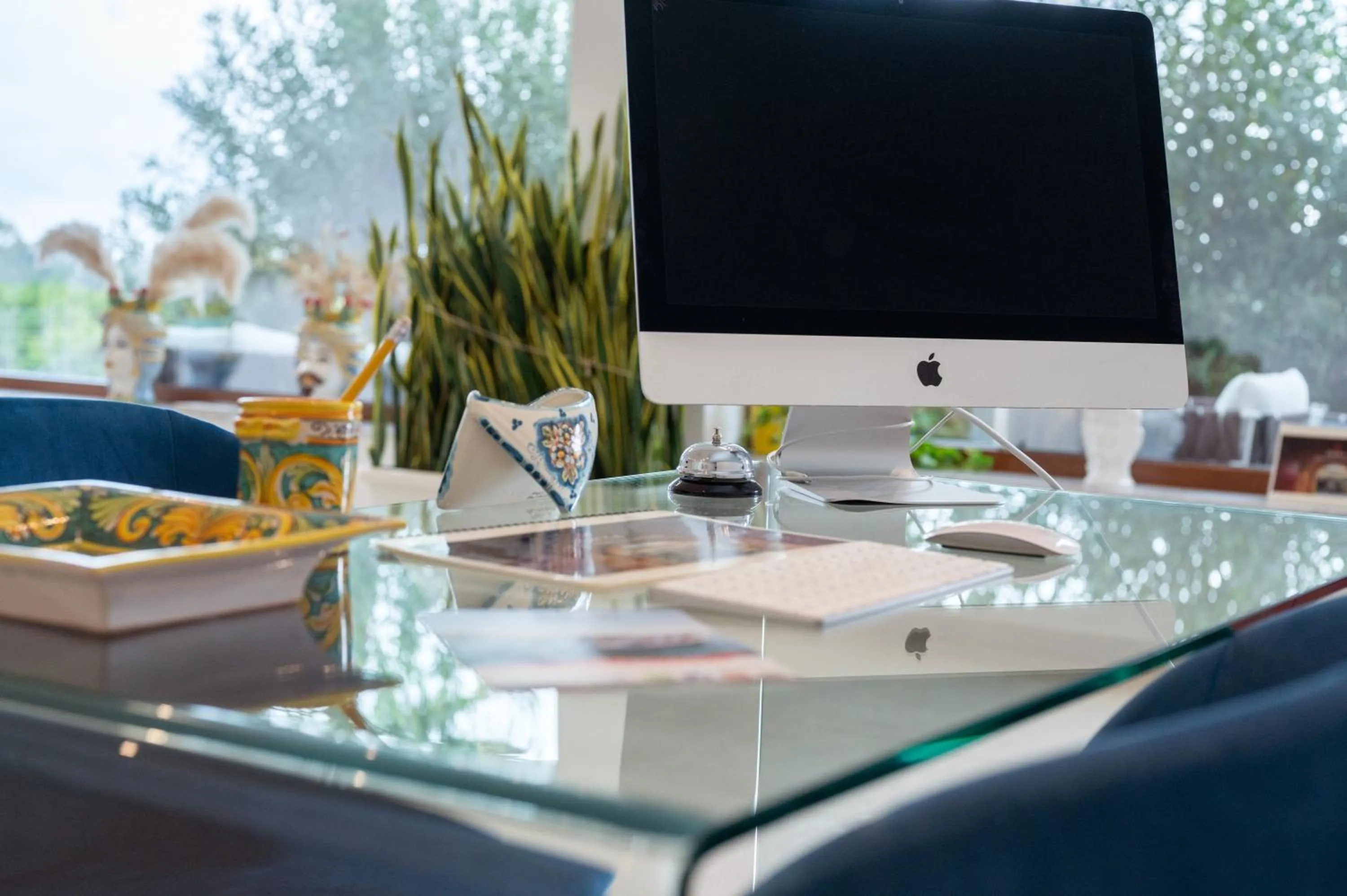 Lobby or reception in Villa Landolina