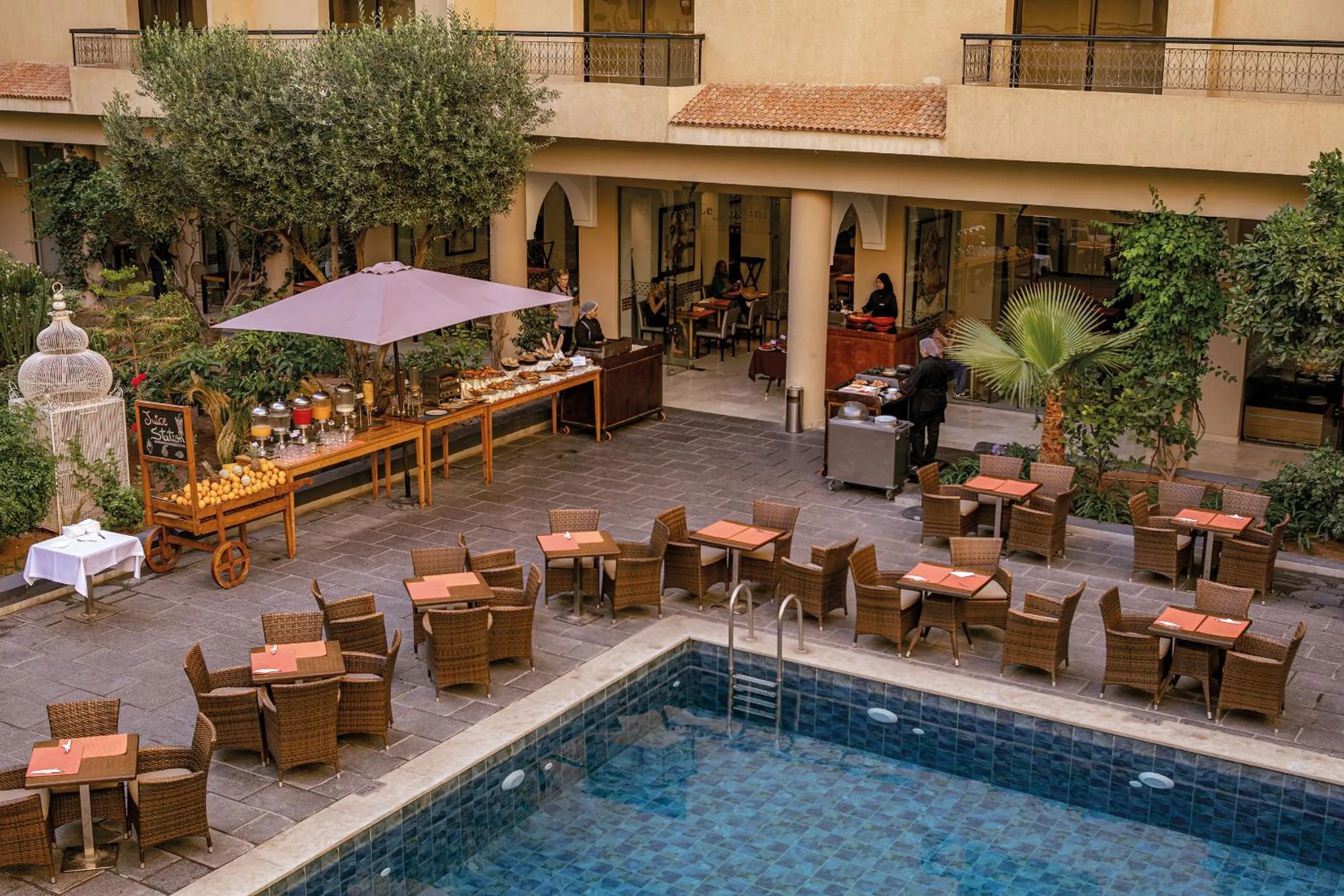 Restaurant/places to eat in Red Hotel Marrakech