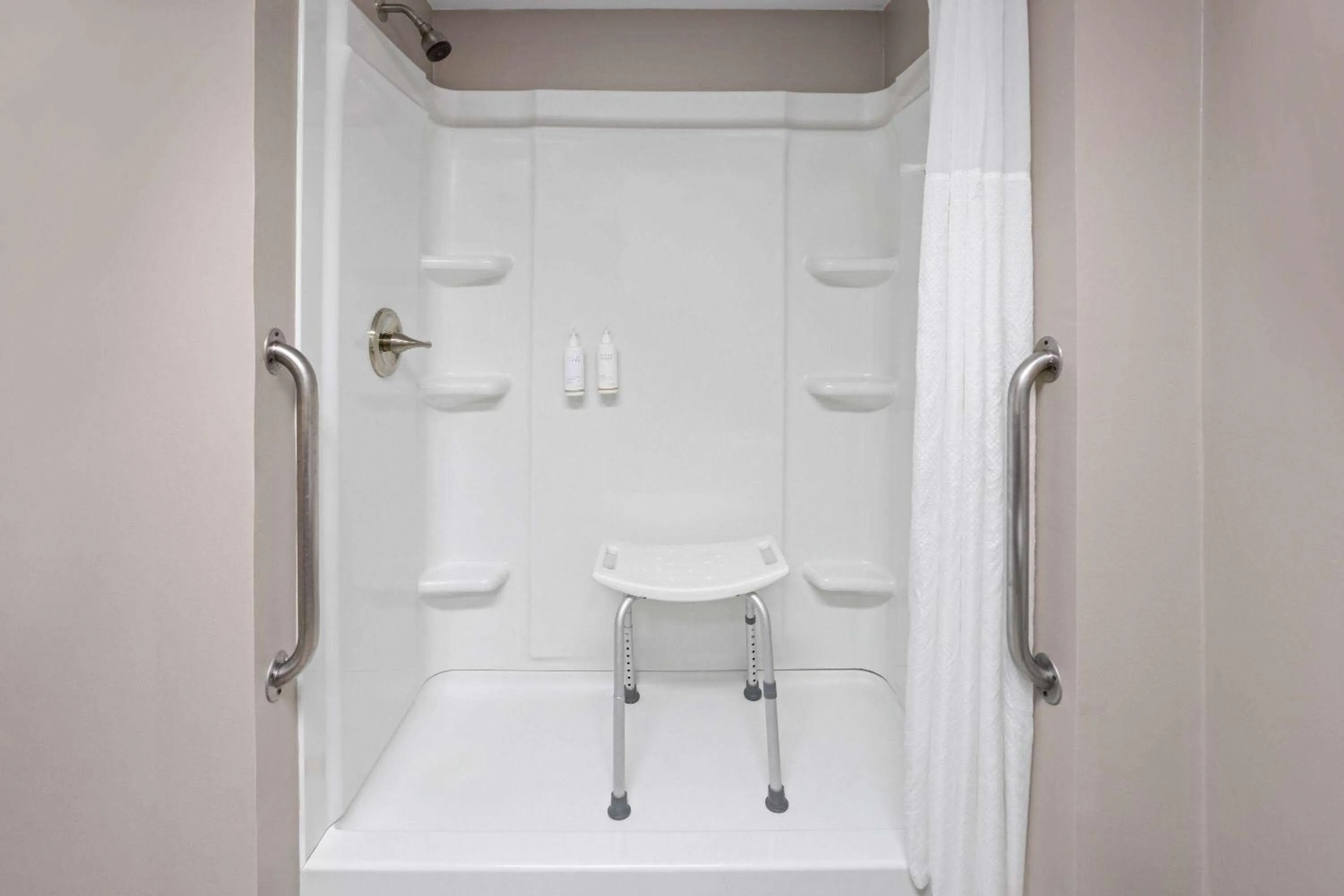 Shower in Super 8 by Wyndham Henrietta/Rochester Area