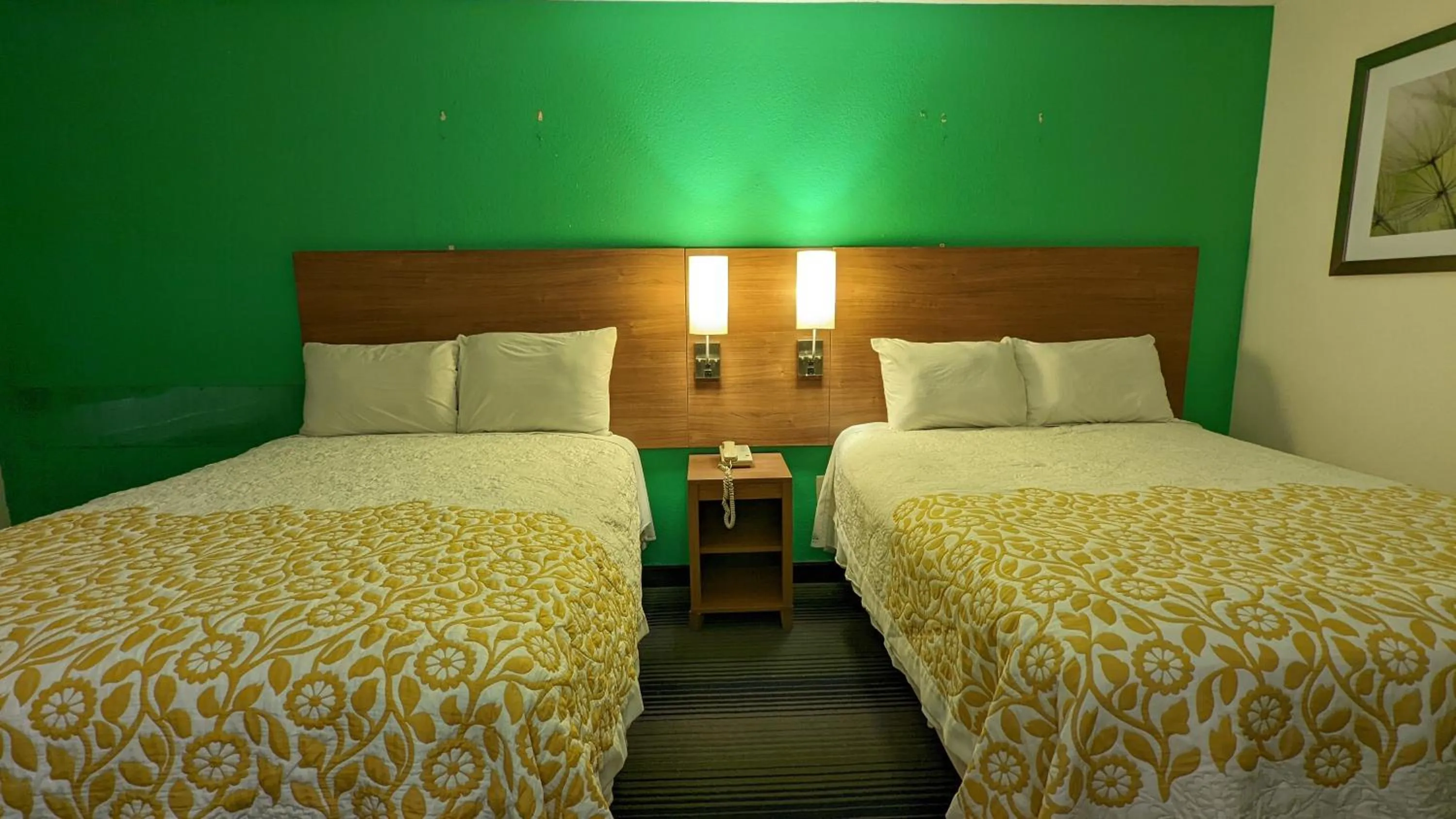 Bed in Budget Host Inn