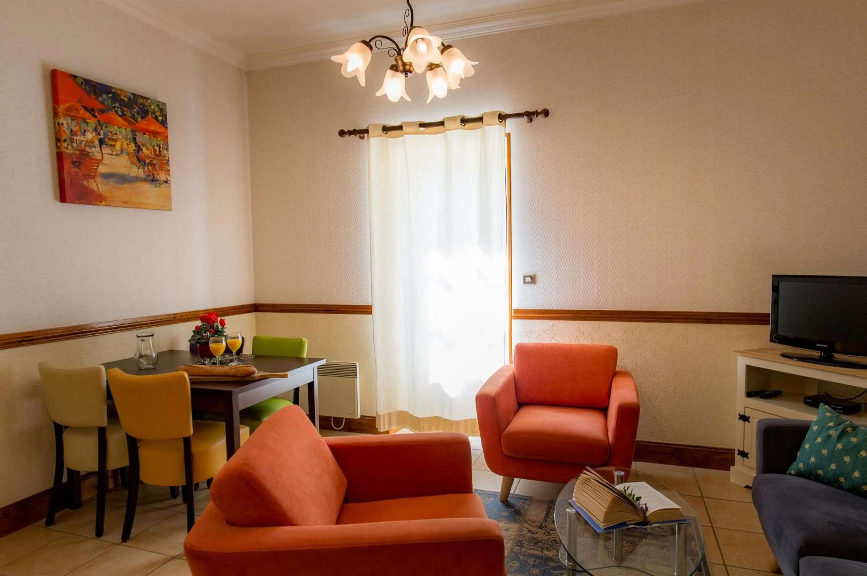 Living room in Les Magnolias holiday homes