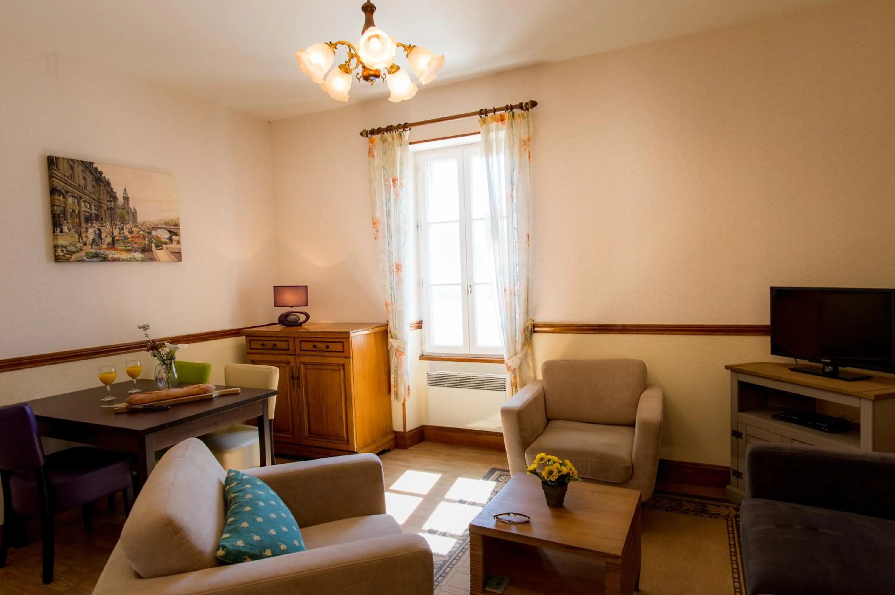 Living room in Les Magnolias holiday homes