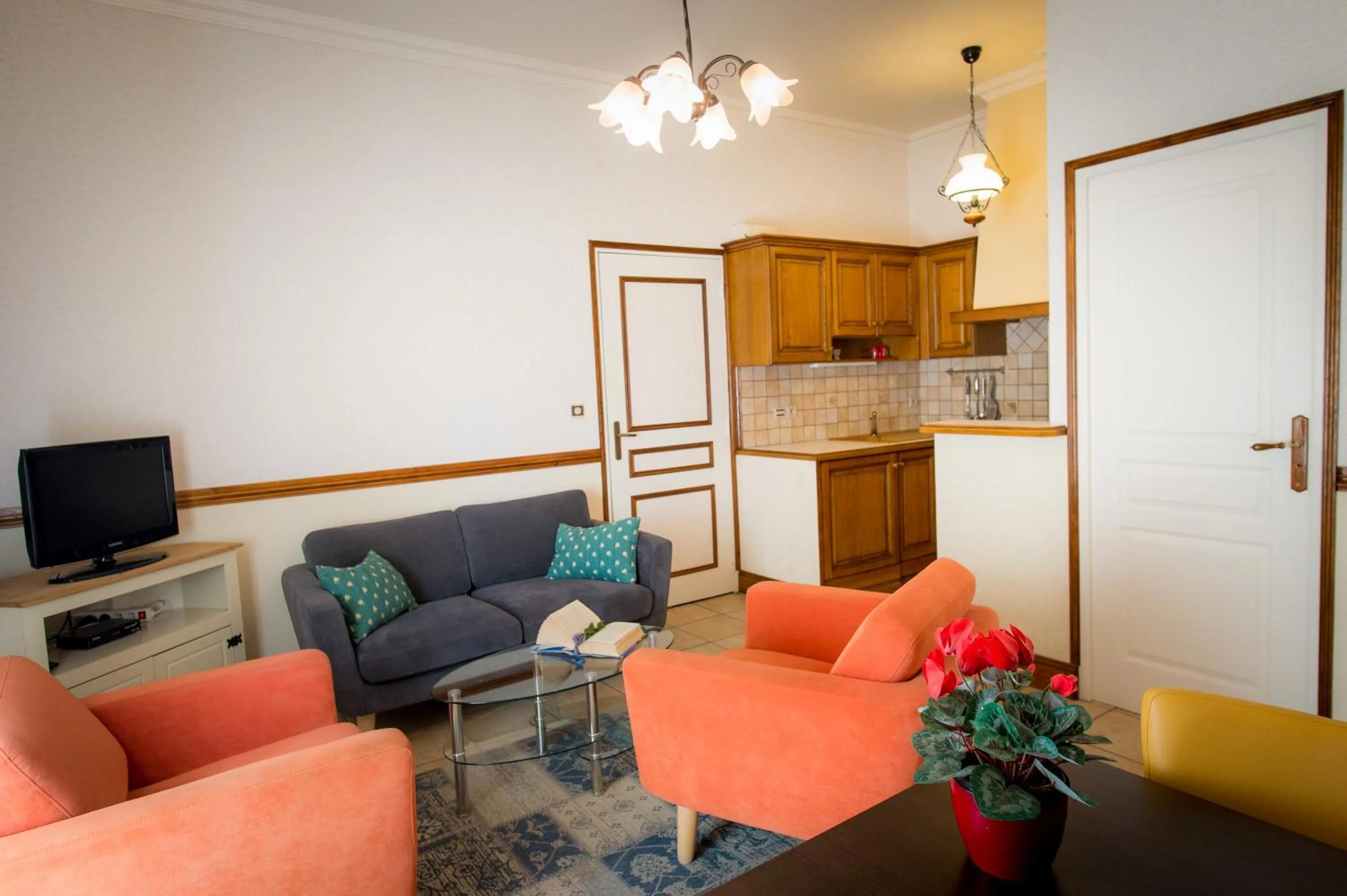 Living room in Les Magnolias holiday homes
