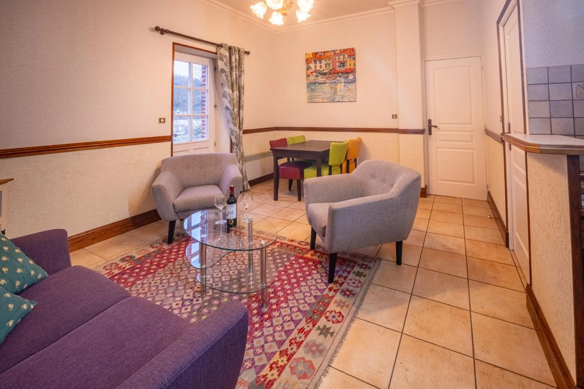 Living room in Les Magnolias holiday homes