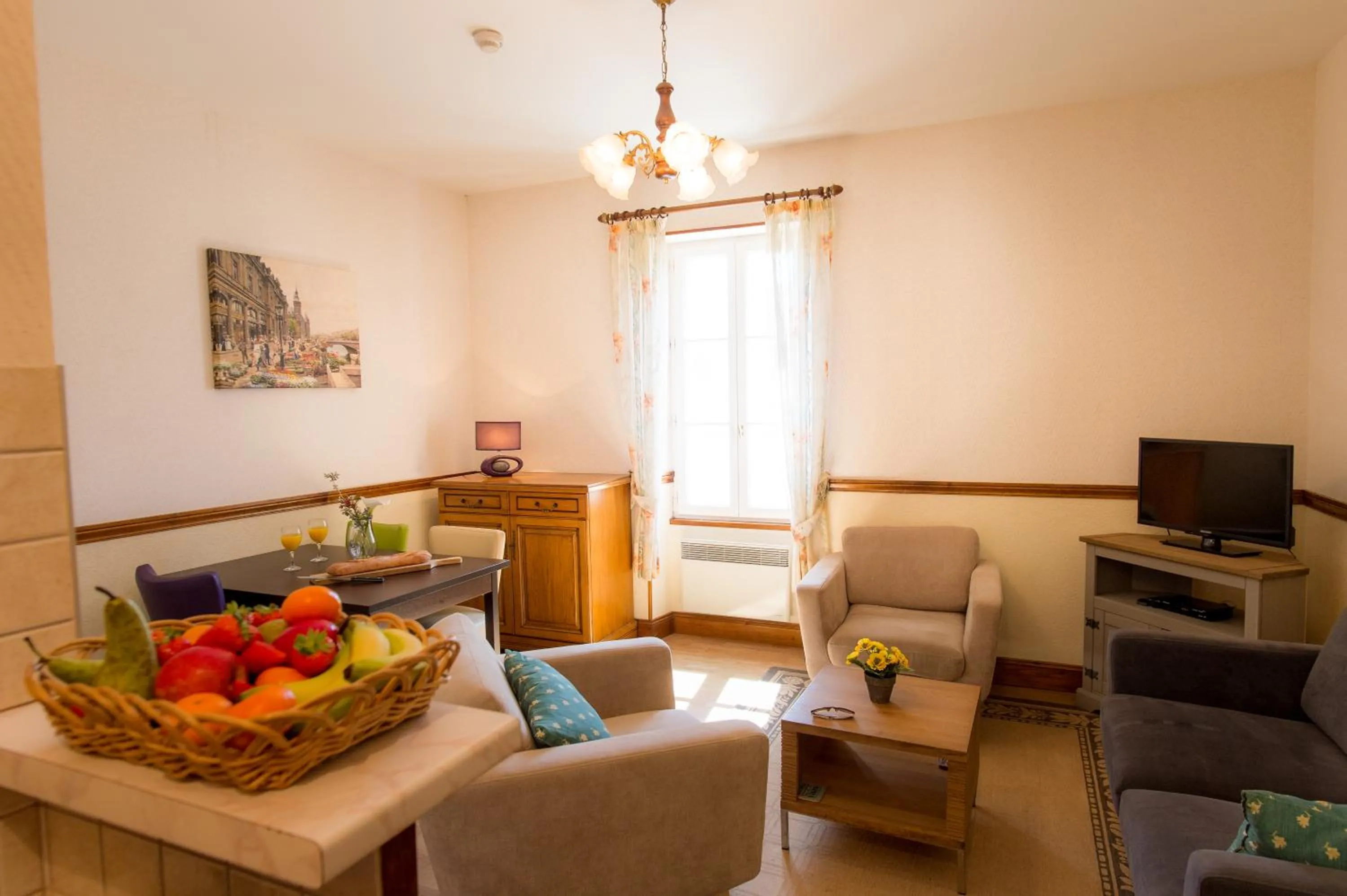Living room in Les Magnolias holiday homes