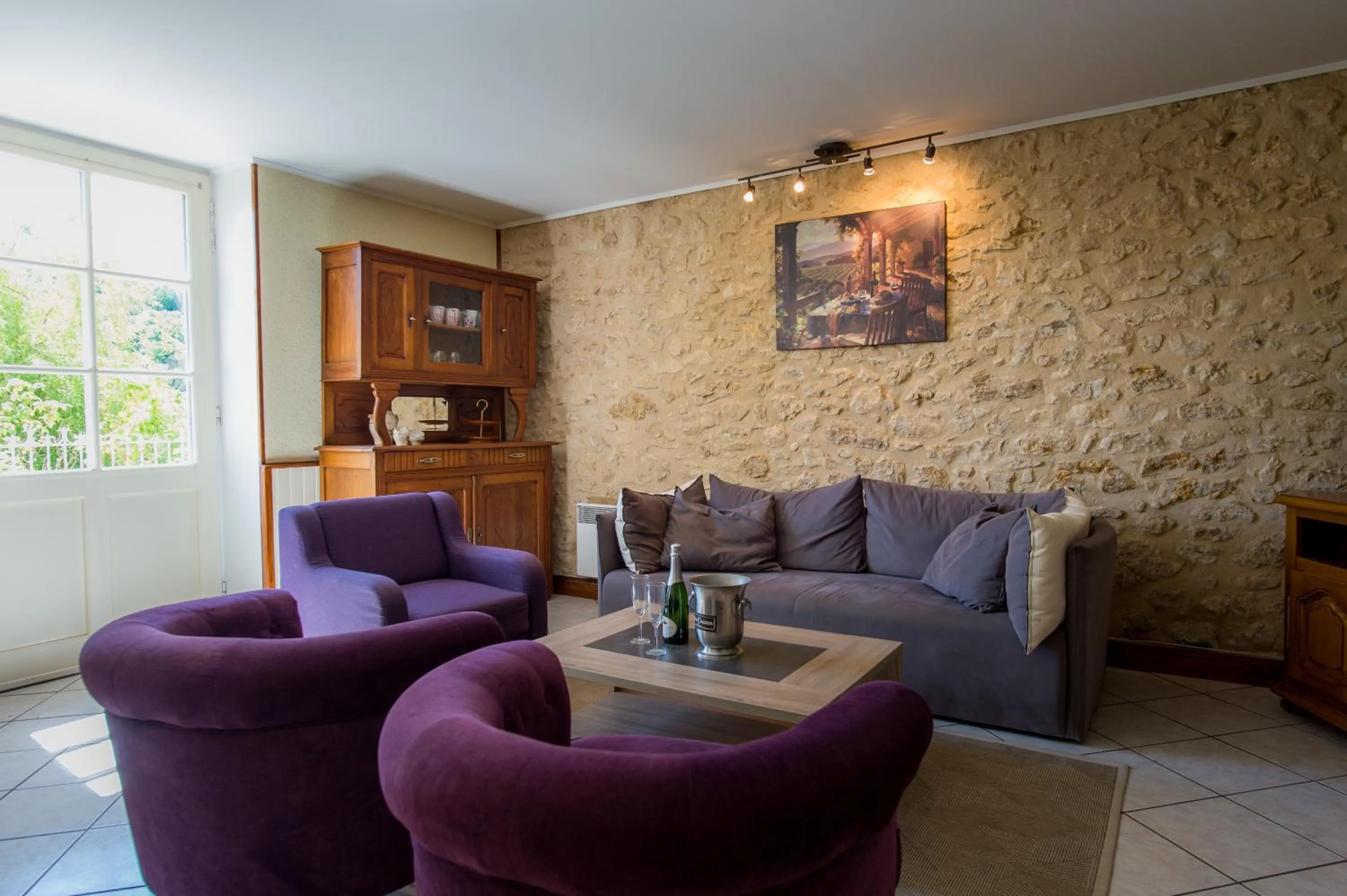 Living room in Les Magnolias holiday homes