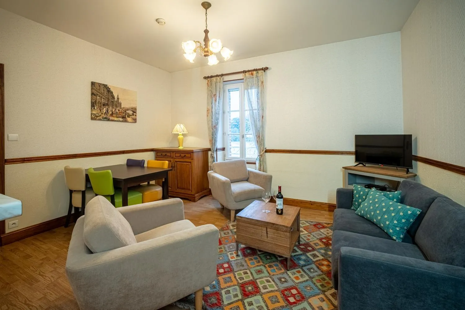 Living room in Les Magnolias holiday homes
