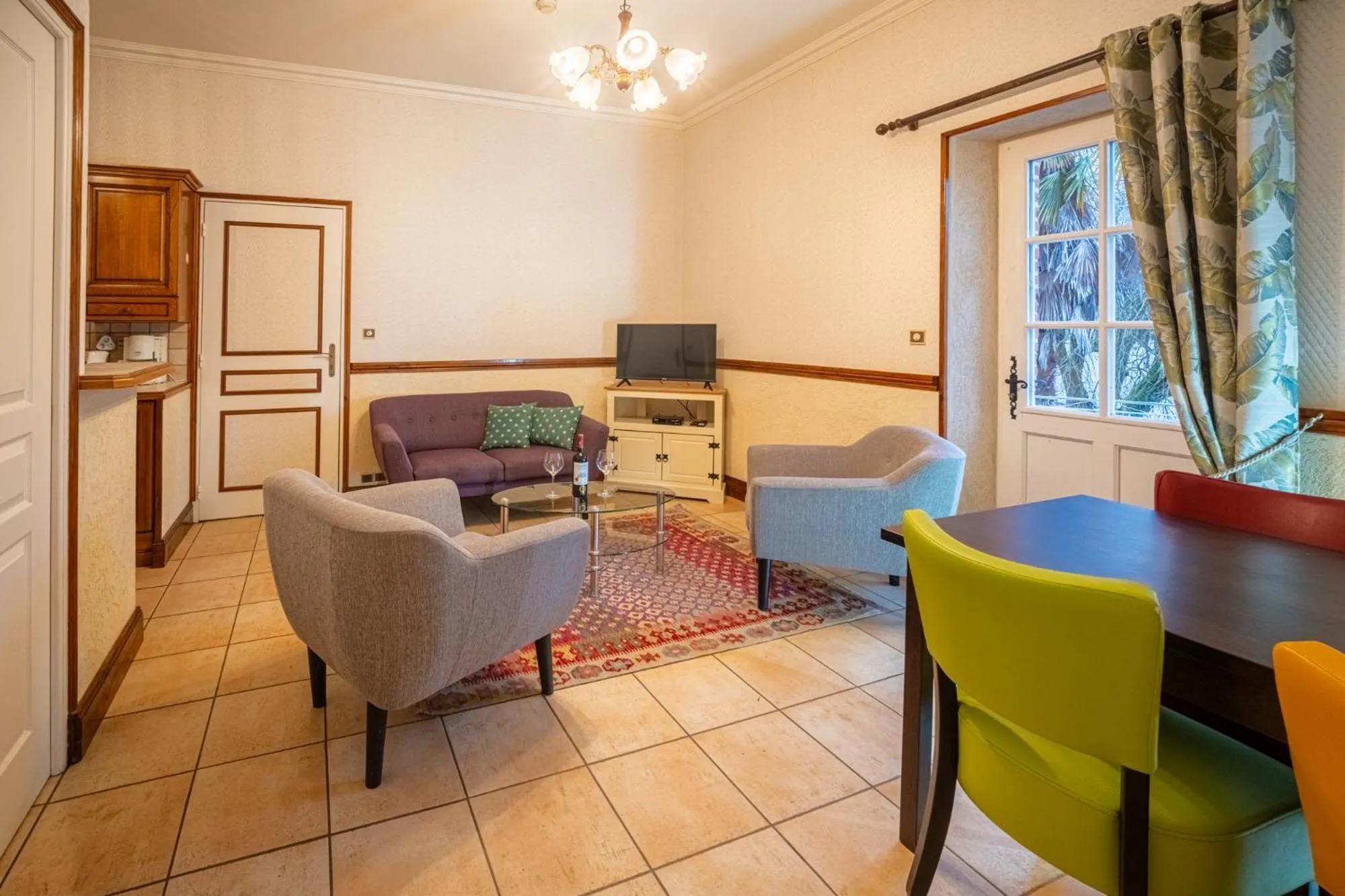 Living room in Les Magnolias holiday homes