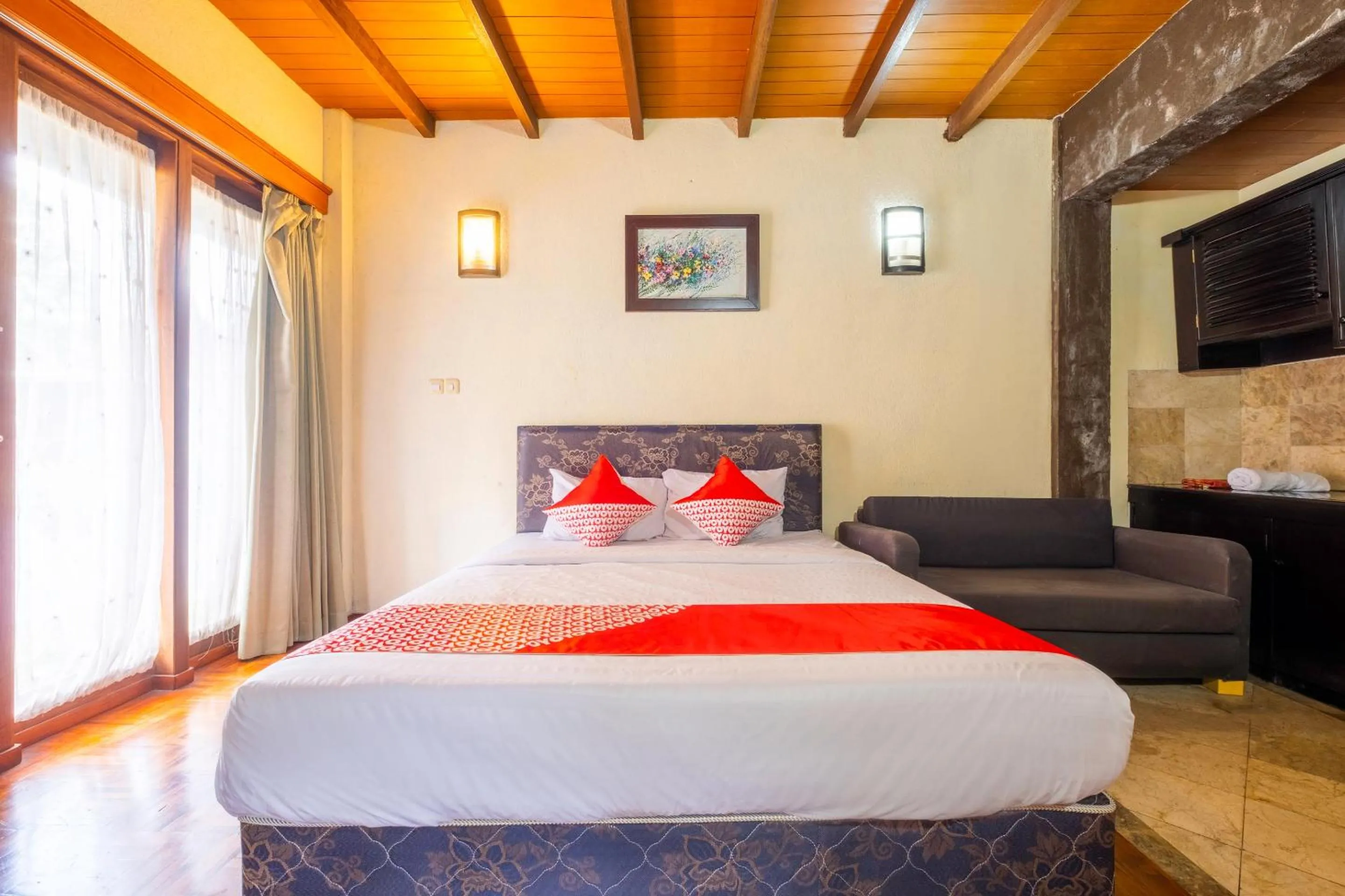 Bedroom, Bed in Capital O 2640 Cottage GS Rumah Kayu Syariah