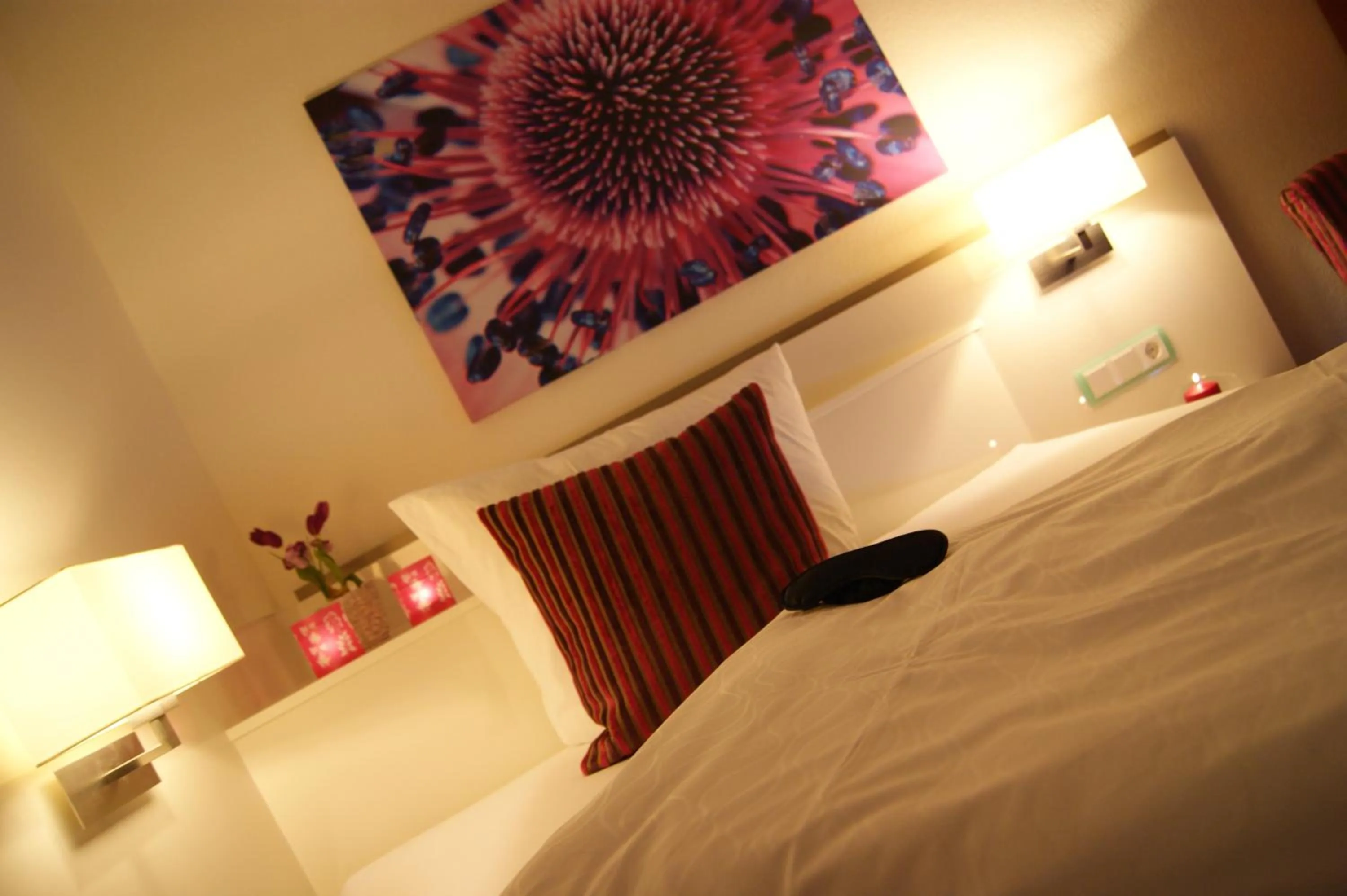 Bed in Hotel Jungstil